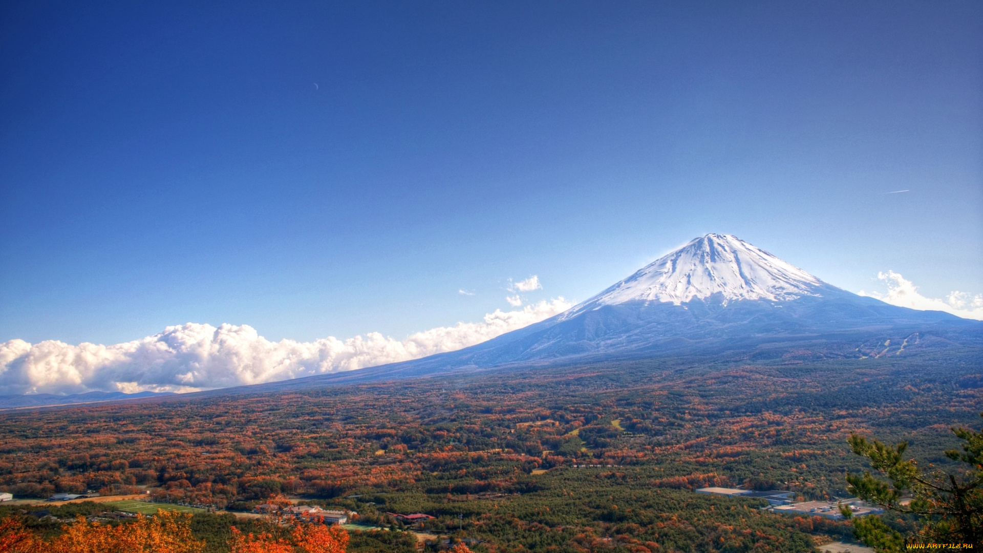природа, горы, долина, вершина