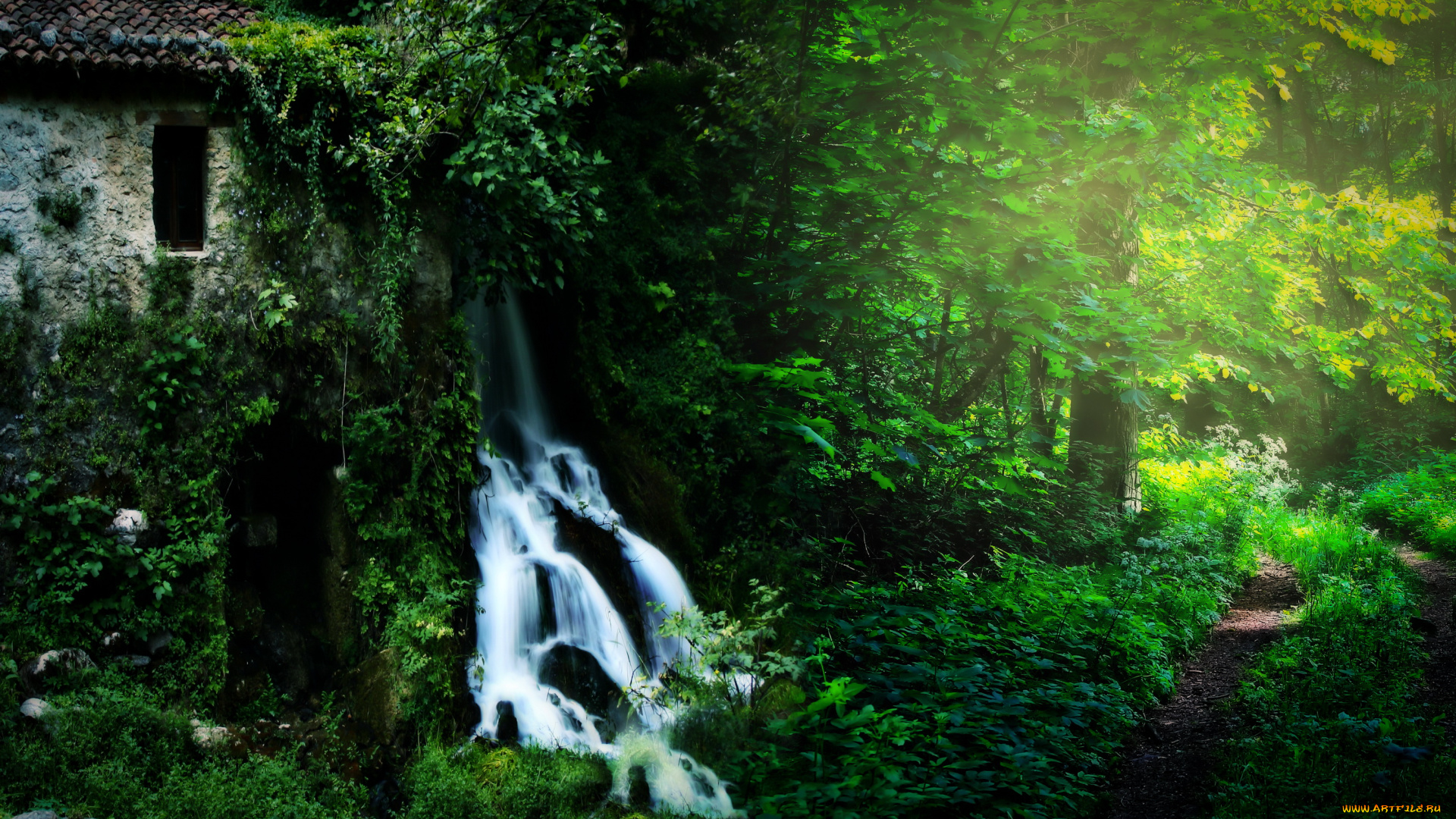 природа, водопады, водопад