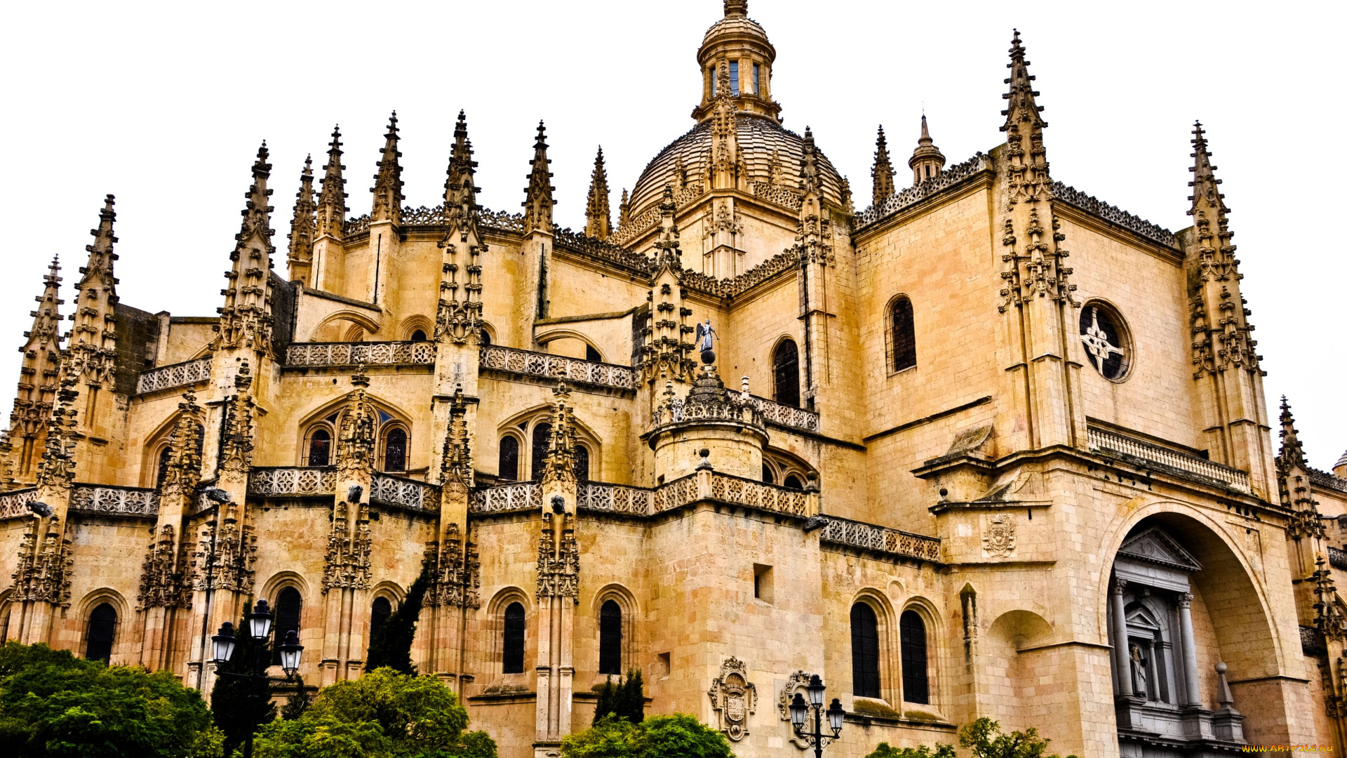 сеговия, испания, города, католические, соборы, костелы, аббатства, собор