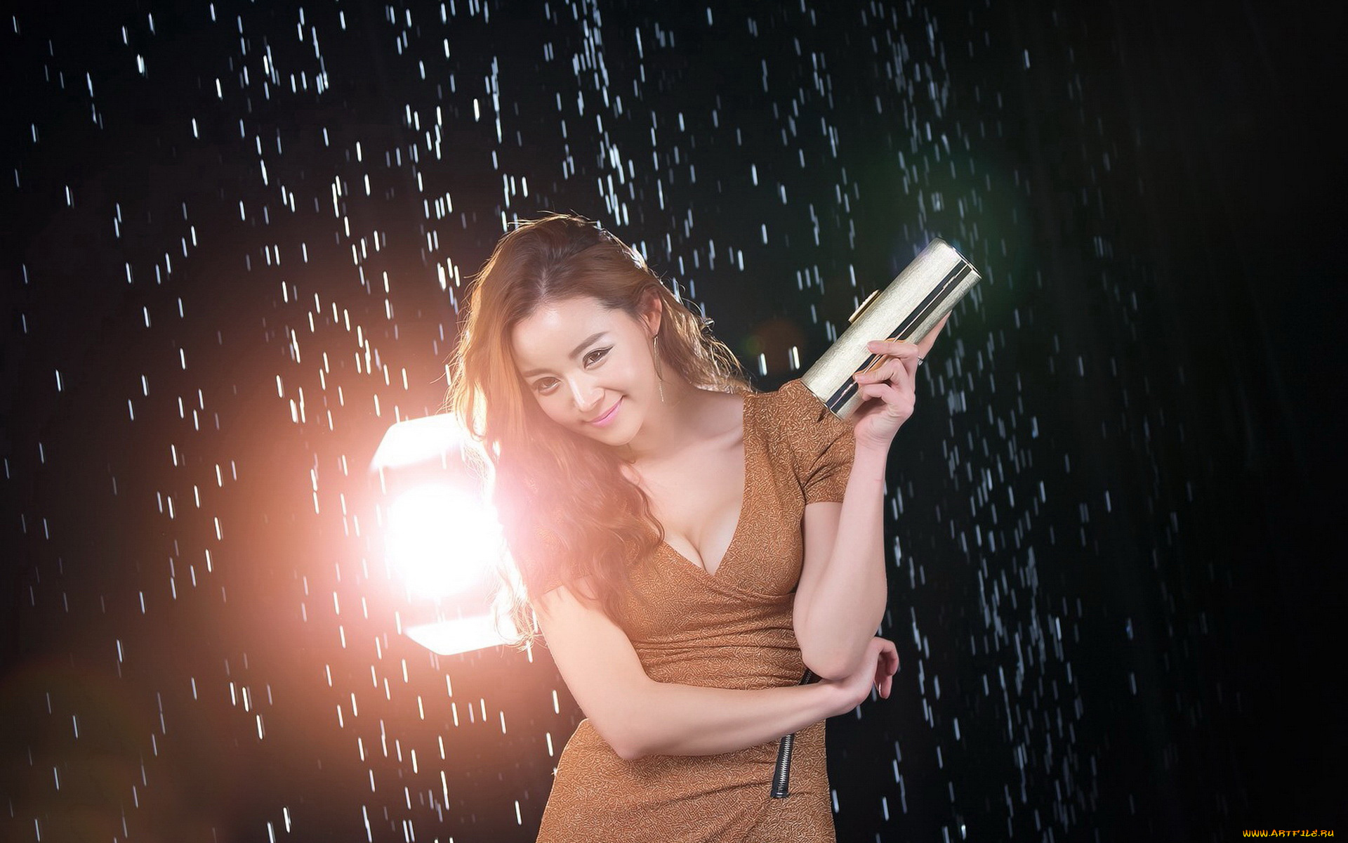 -Unsort, Азиатки, девушки, unsort, азиатки, фон, дождь