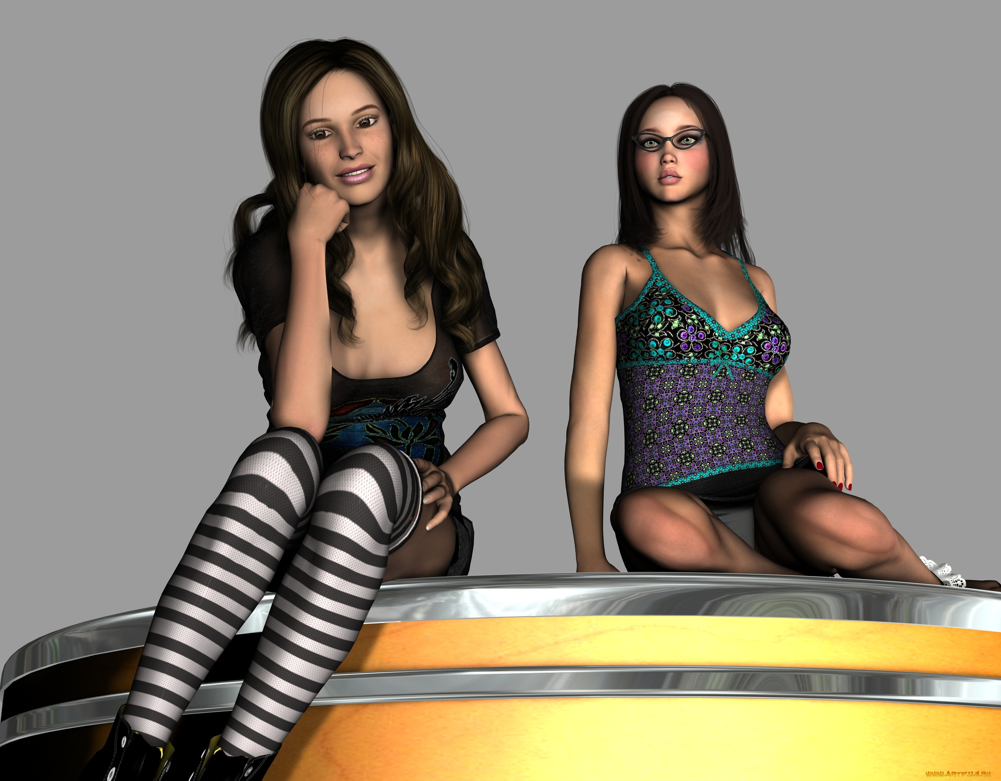 3д, графика, people, люди, девушки