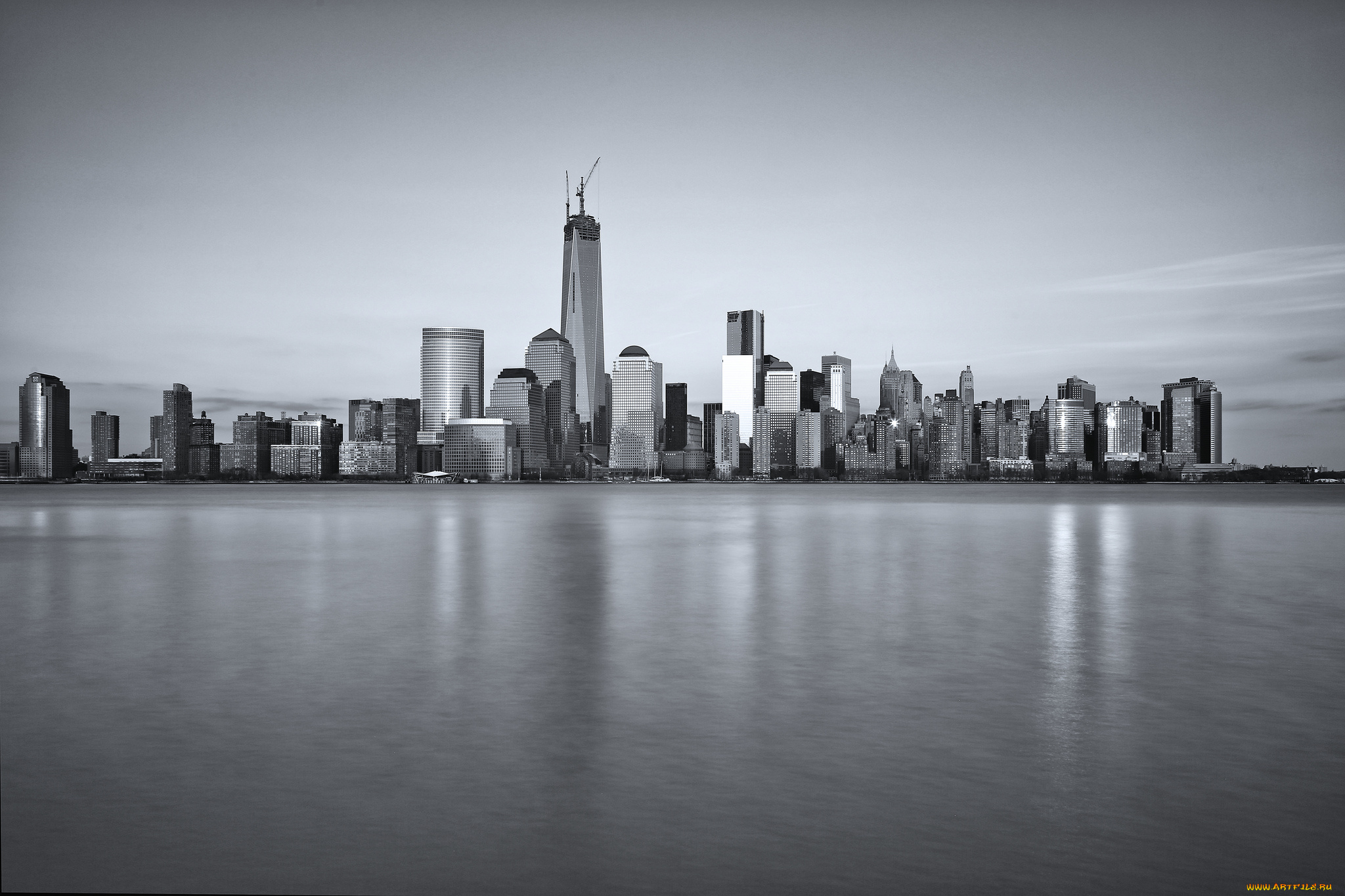 города, нью, йорк, сша, небоскребы, манхэттен