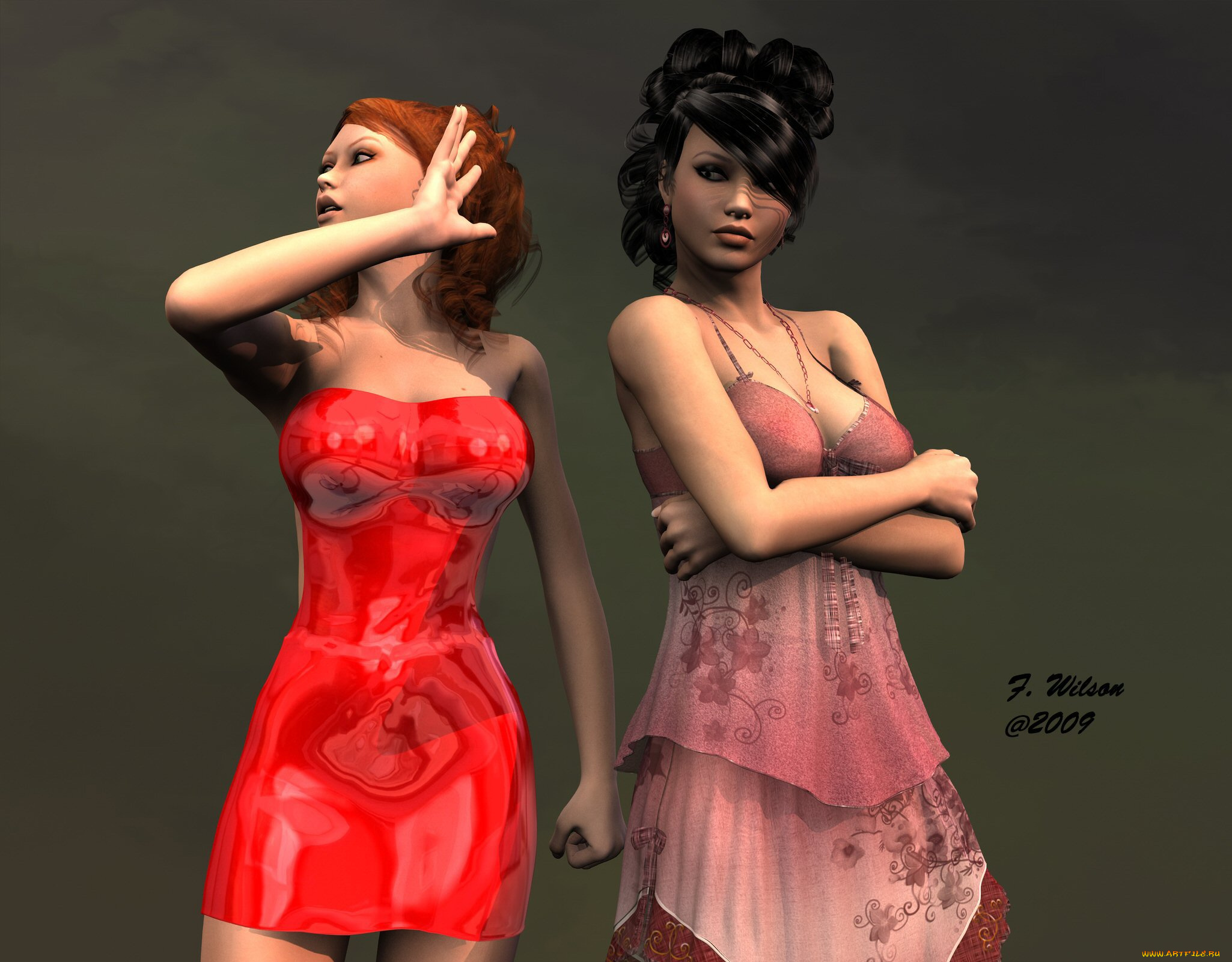 3д, графика, people, люди, девушки