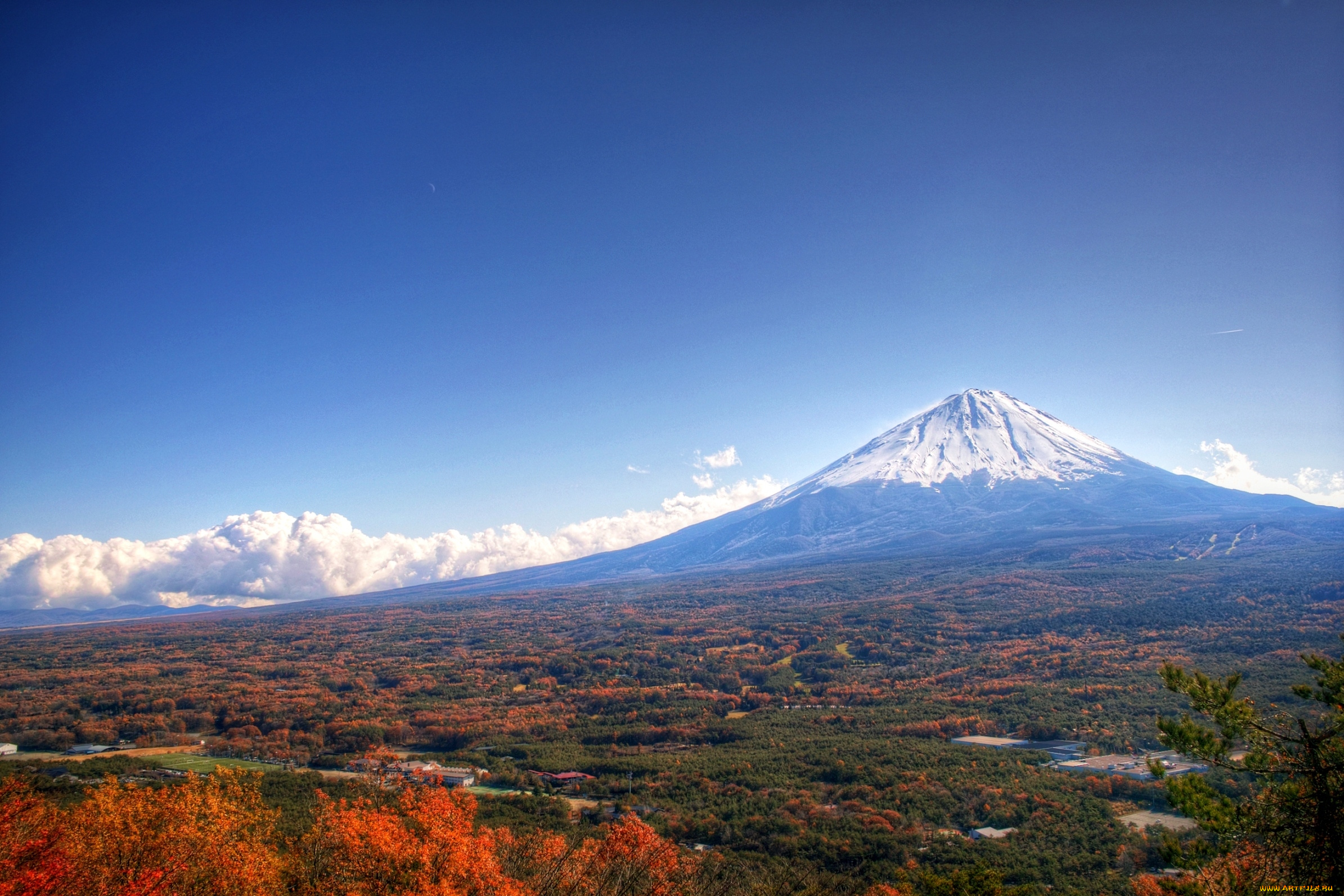природа, горы, долина, вершина