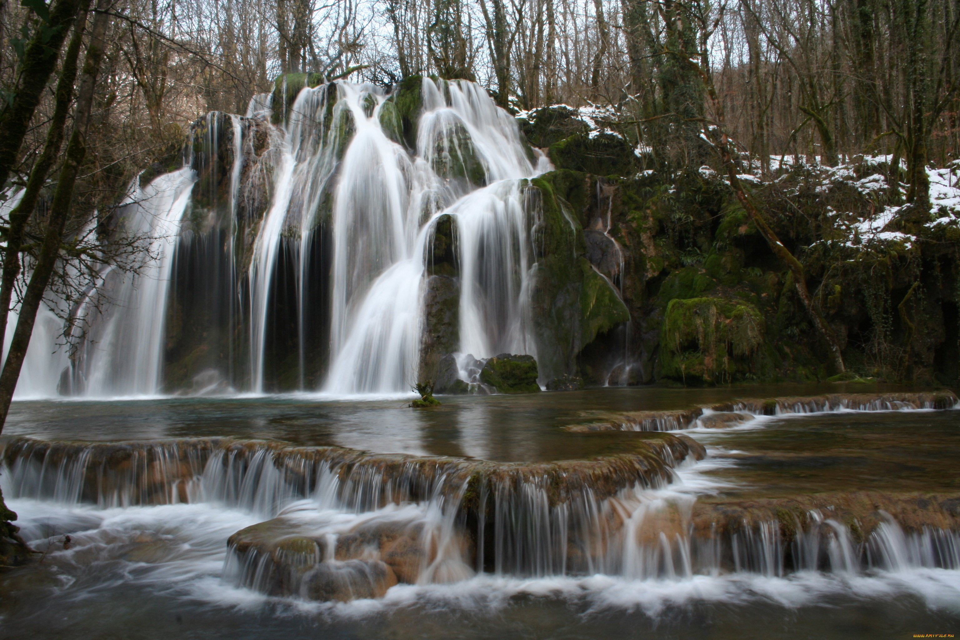 франция, франш, конте, cascades, des, tufs, природа, водопады, водопад
