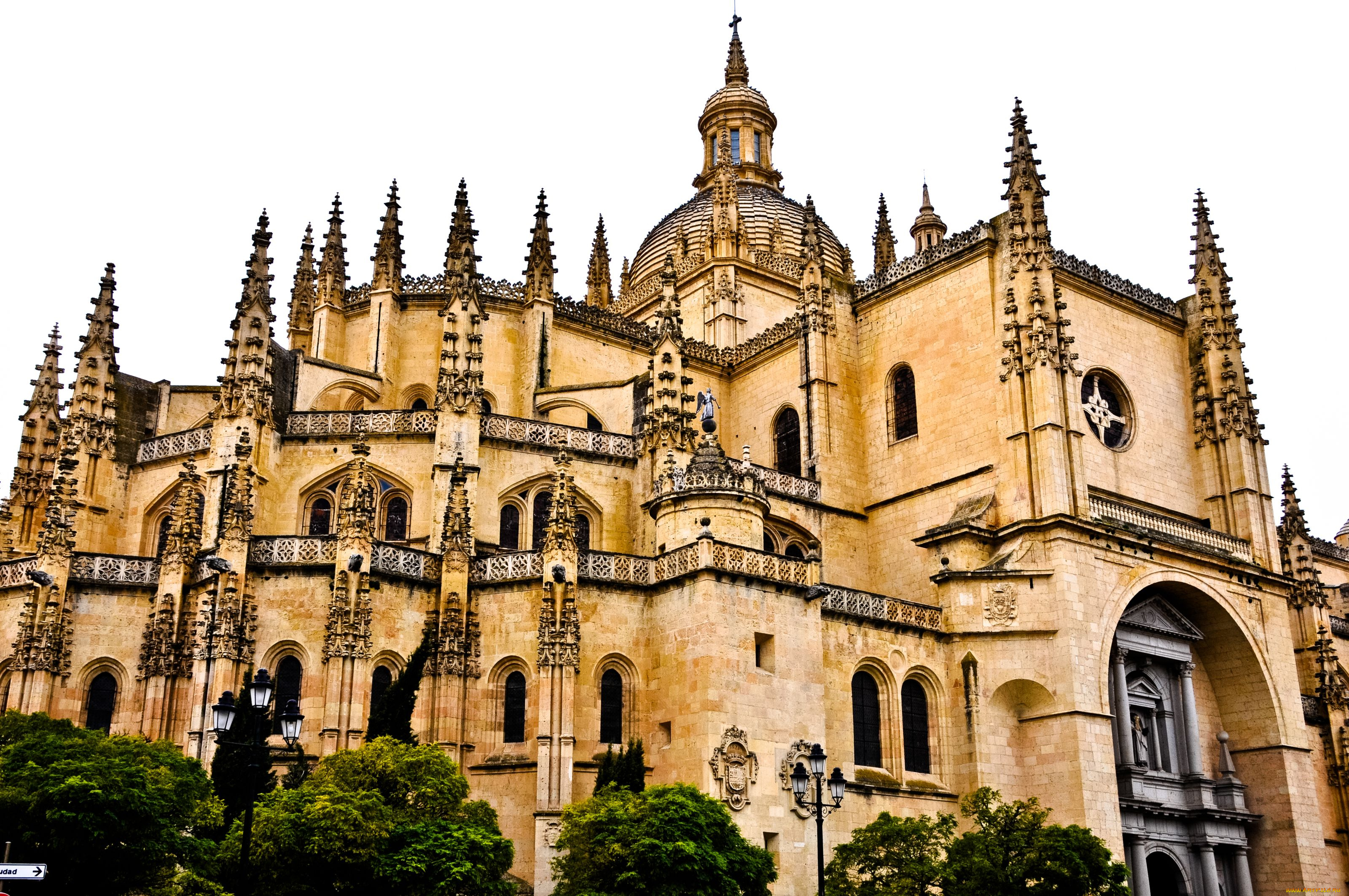 сеговия, испания, города, католические, соборы, костелы, аббатства, собор