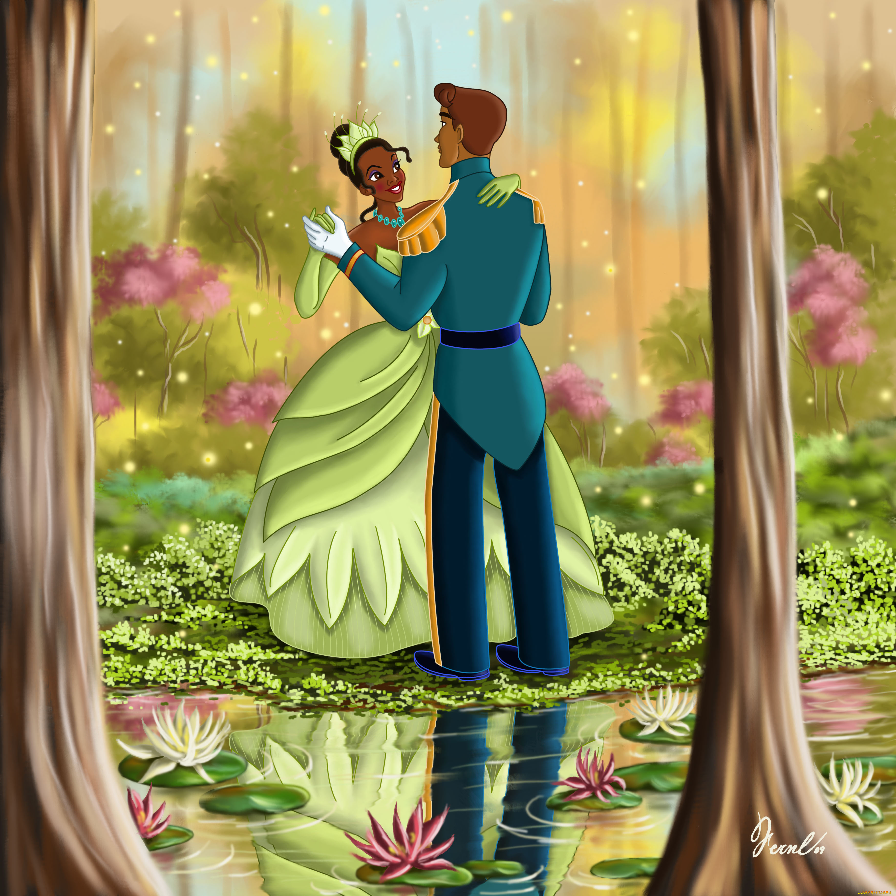 мультфильмы, the, princess, and, frog, принцесса, и, лягушка, тиана