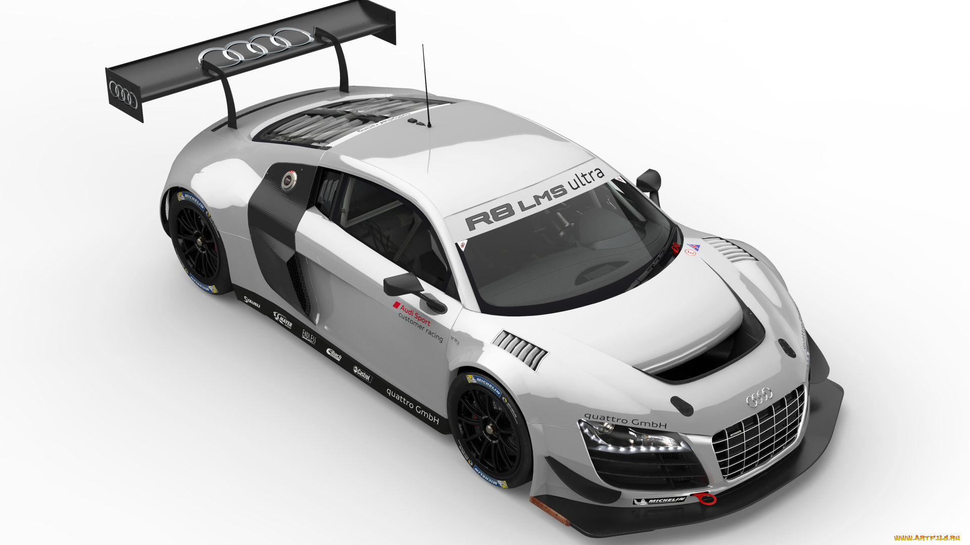 2014, audi, r8, lms, ultra, автомобили, 3д, серебристый, тюнинг, audi