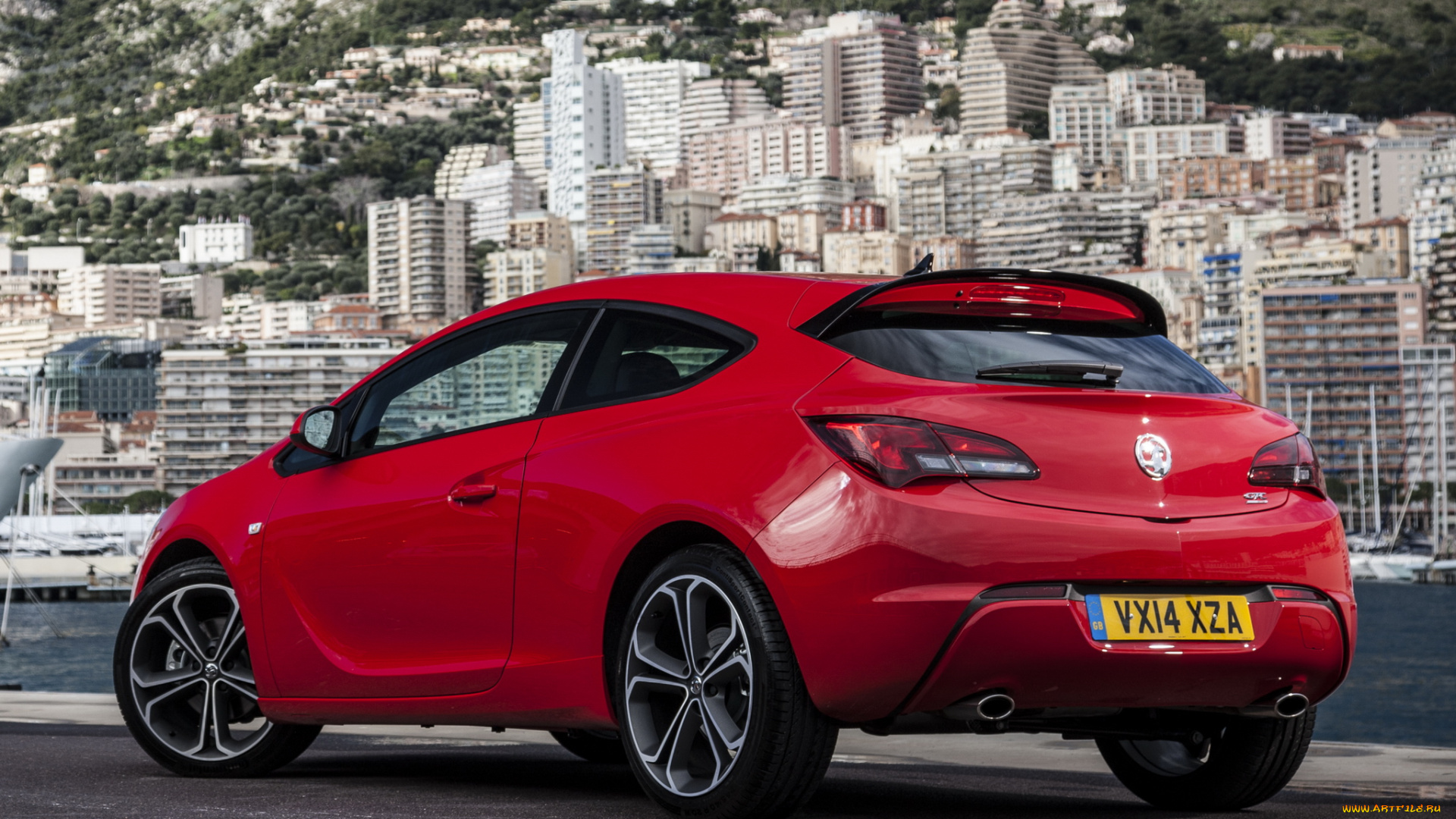 автомобили, vauxhall, красный, 2013г, turbo, astra, gtc