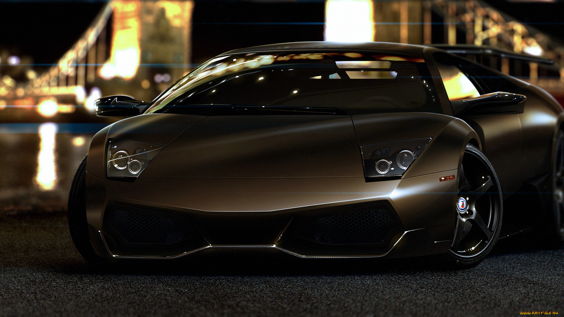 lamborghini, автомобили, дорога, город