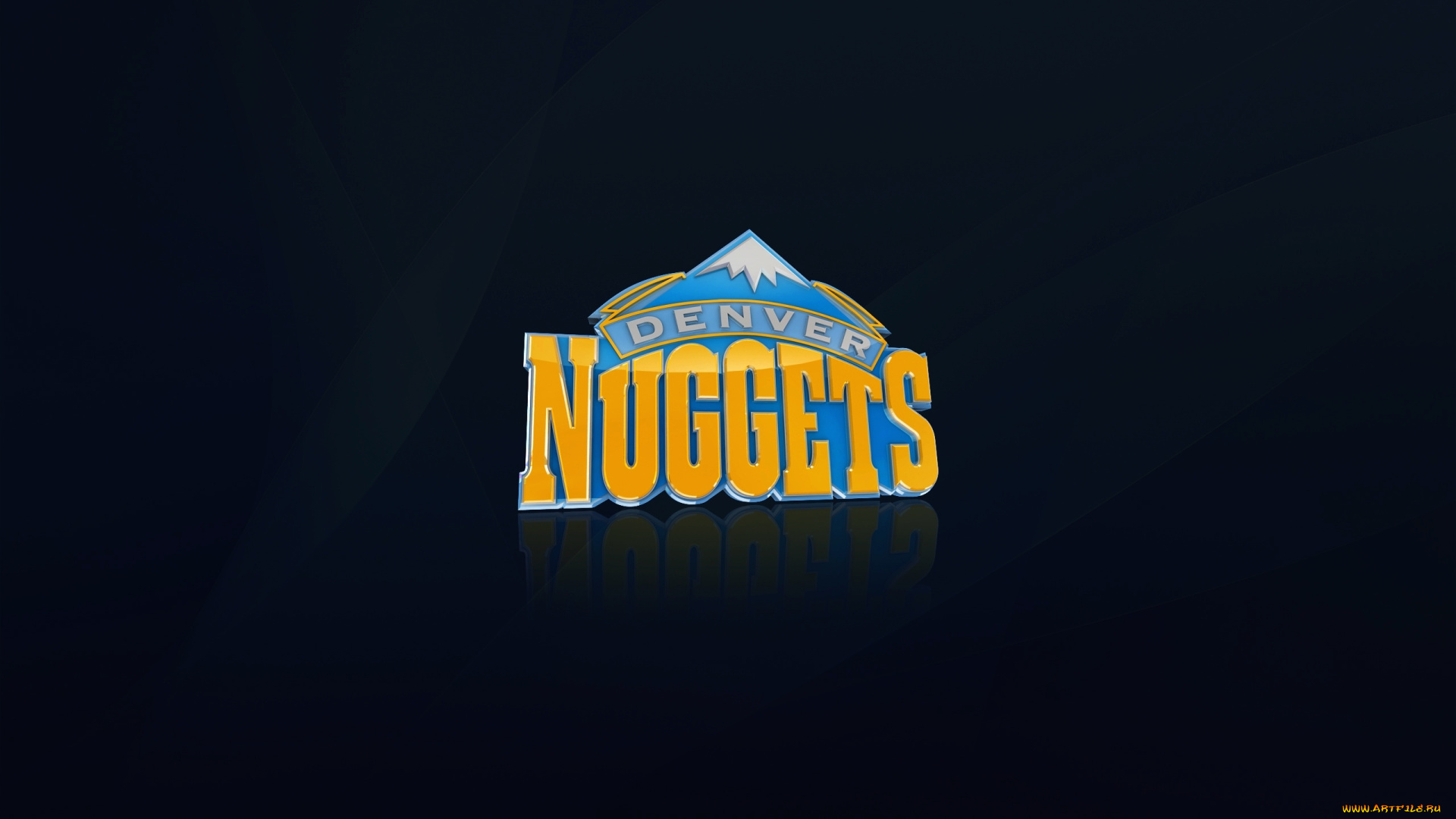 спорт, эмблемы, клубов, денвер, самородки, синий, баскетбол, фон, логотип, denver, nuggets
