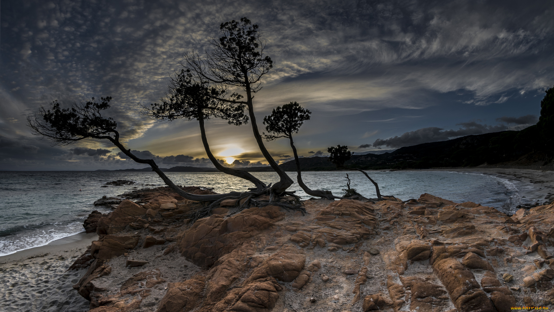 природа, восходы, закаты, сумерки, океан