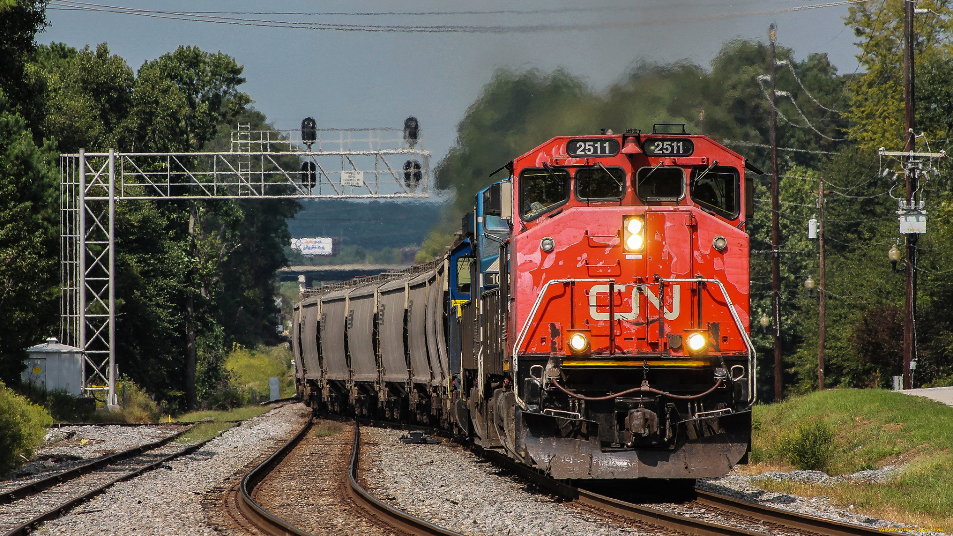 техника, поезда, локомотив, рельсы, дорога, железная