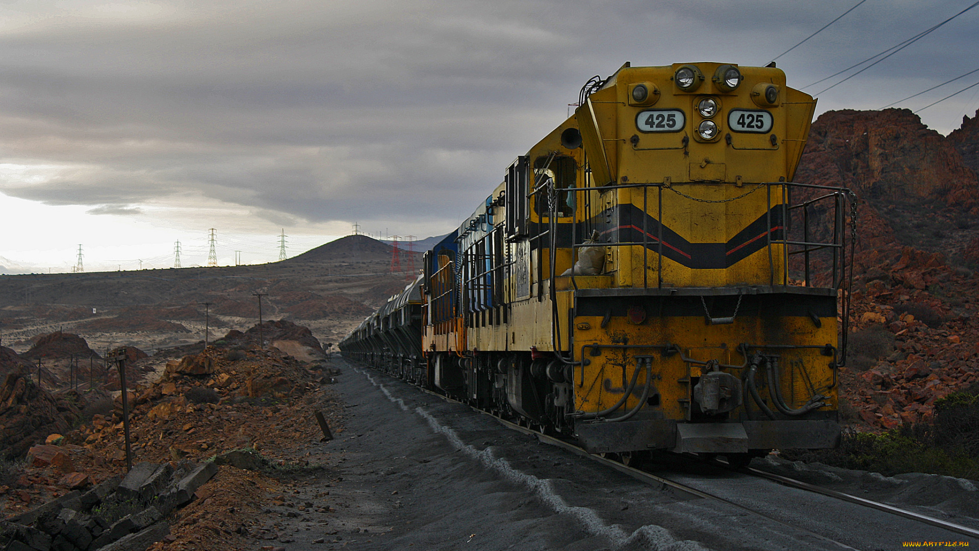 техника, поезда, железная, дорога, рельсы, локомотив, соста