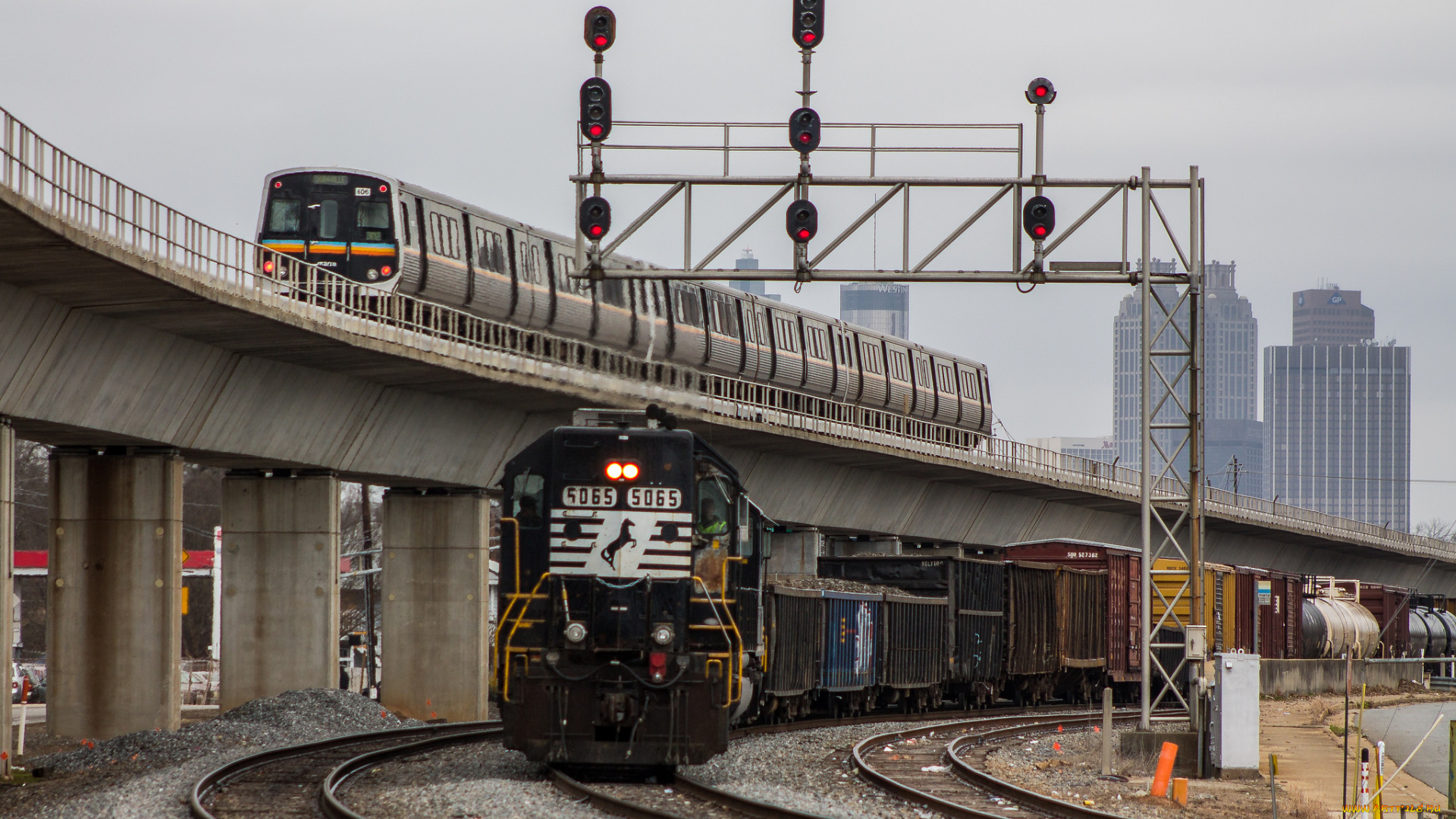 техника, поезда, железная, локомотив, рельсы, дорога