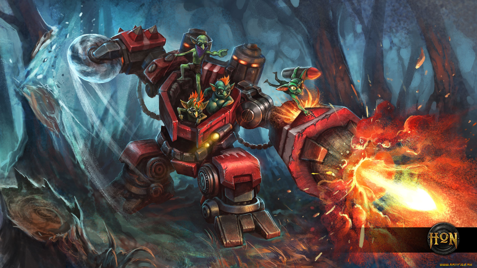 видео, игры, heroes, of, newerth, персонажи