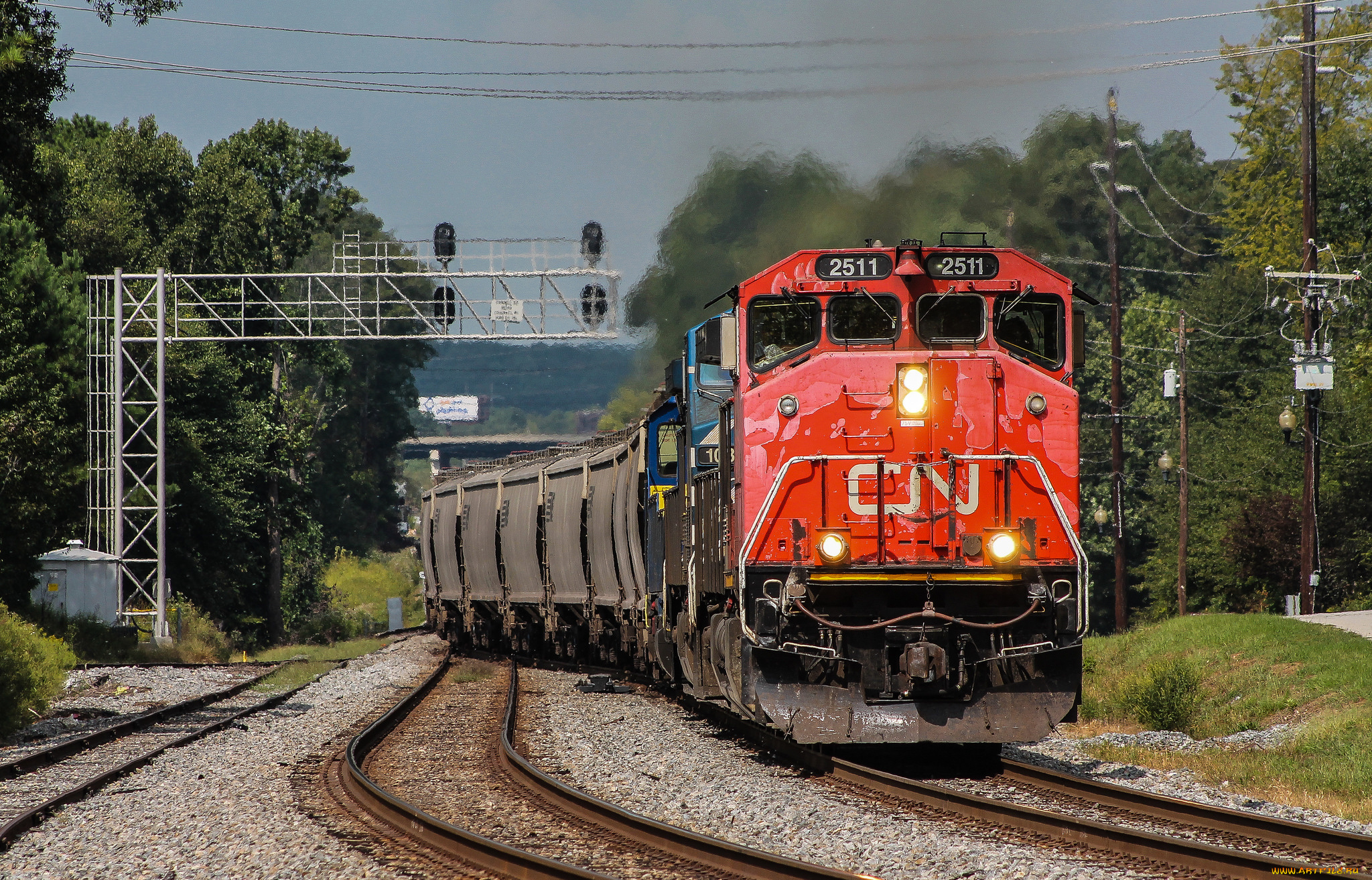 техника, поезда, локомотив, рельсы, дорога, железная