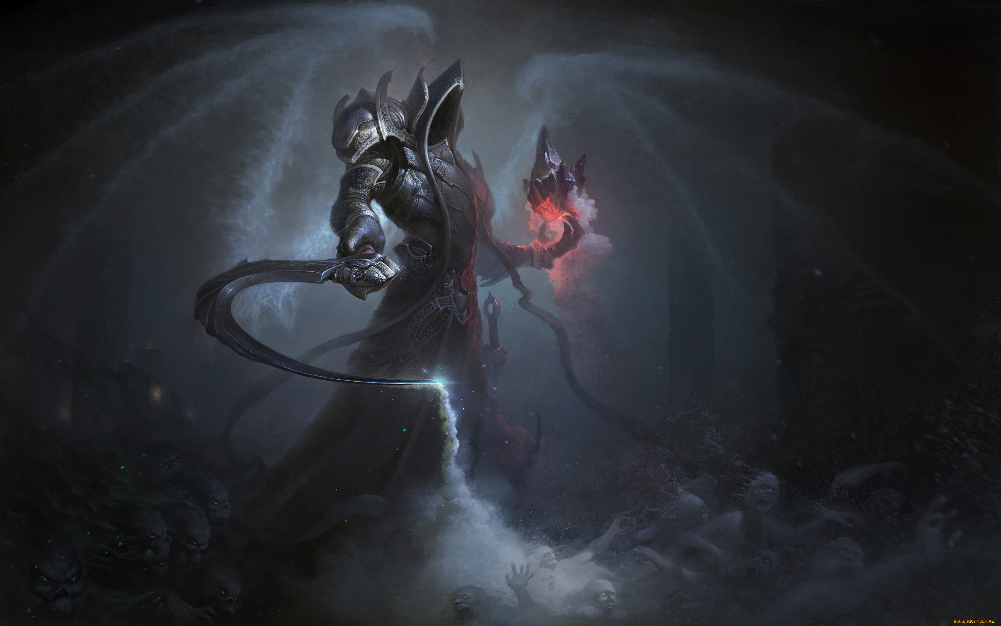 видео, игры, diablo, iii, , reaper, of, souls, angel, of, death, reaper, malthael, souls