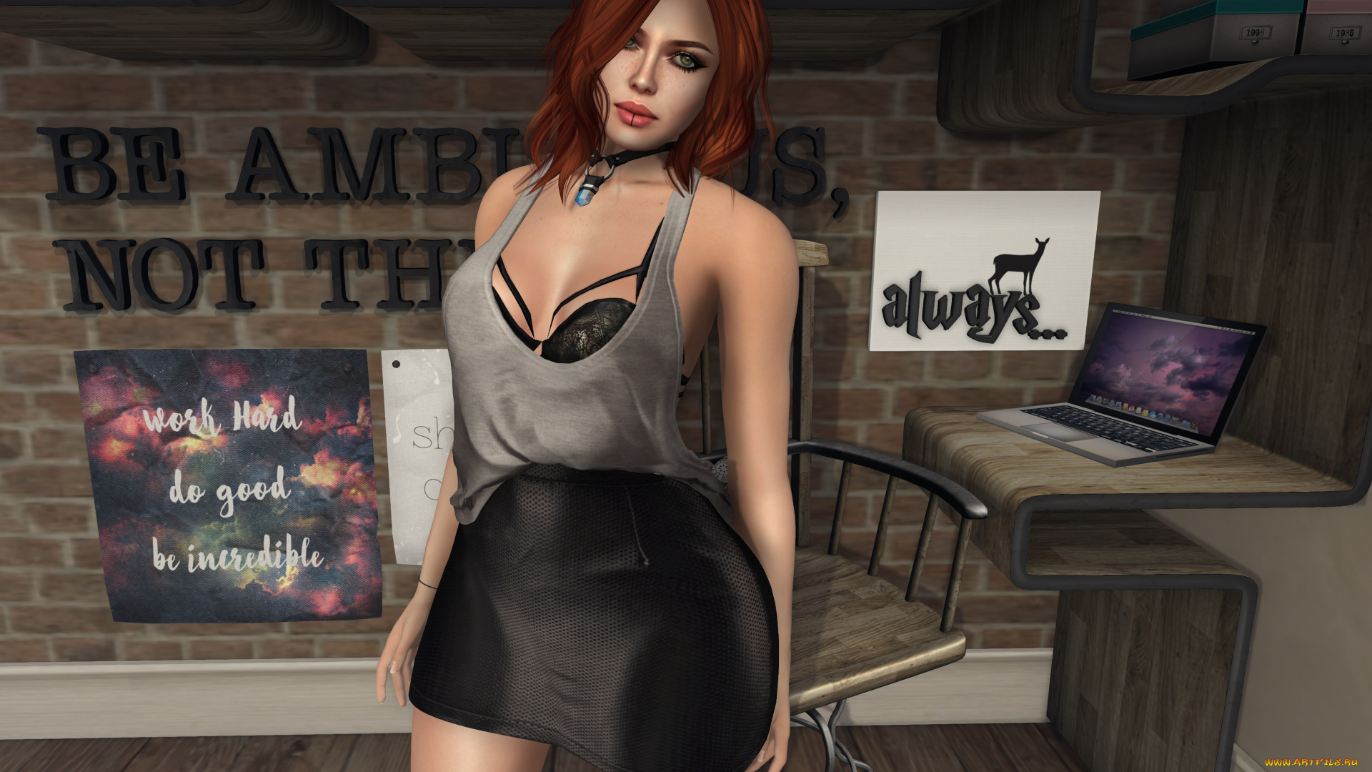 3д, графика, люди, , people, девушка, взгляд, фон