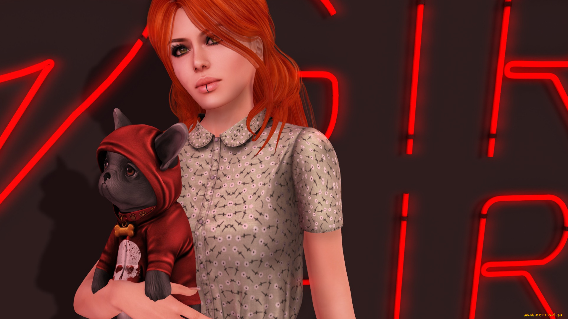 3д, графика, люди, , people, фон, взгляд, девушка