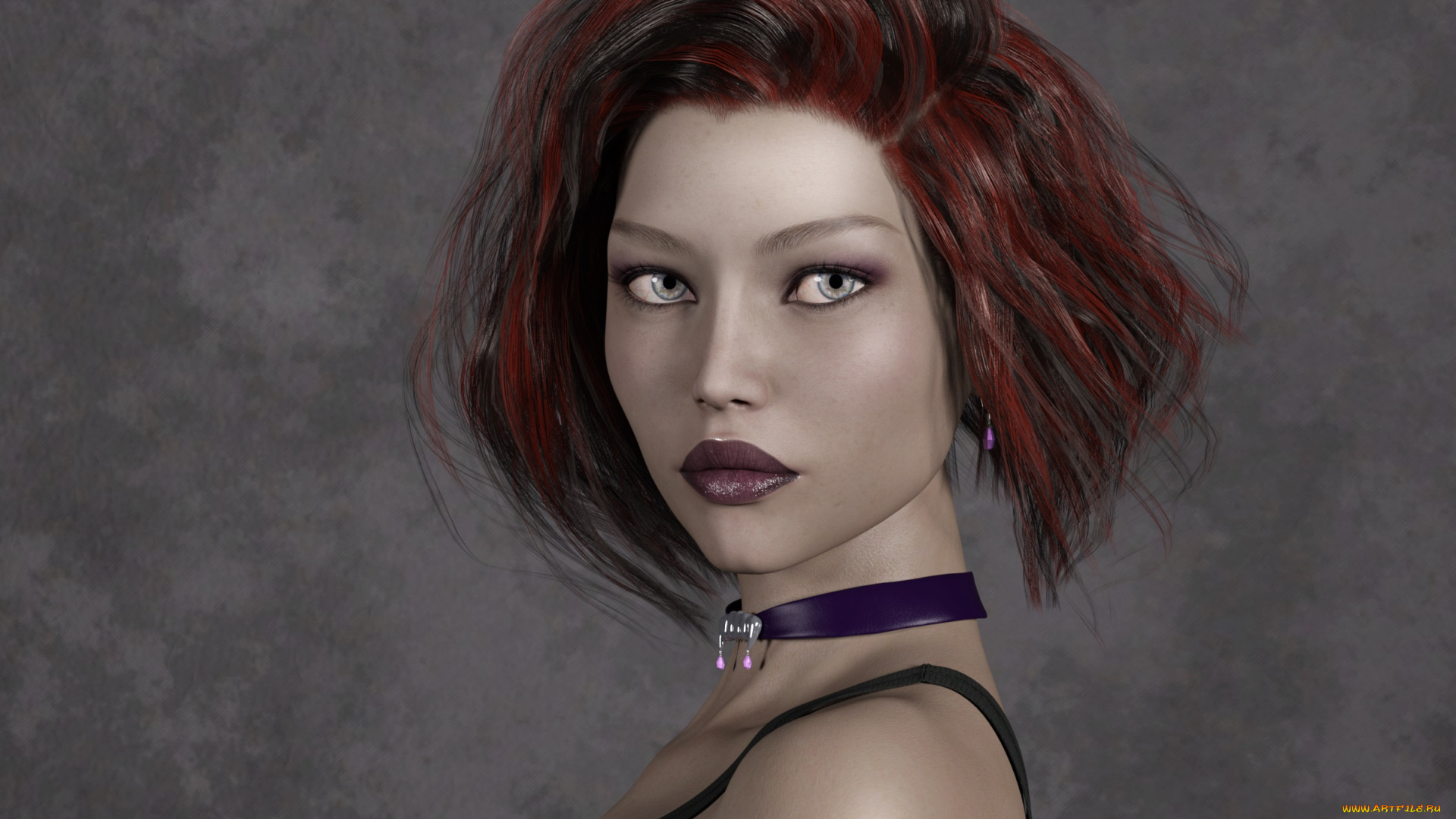 3д, графика, портрет, , portraits, девушка, взгляд, фон