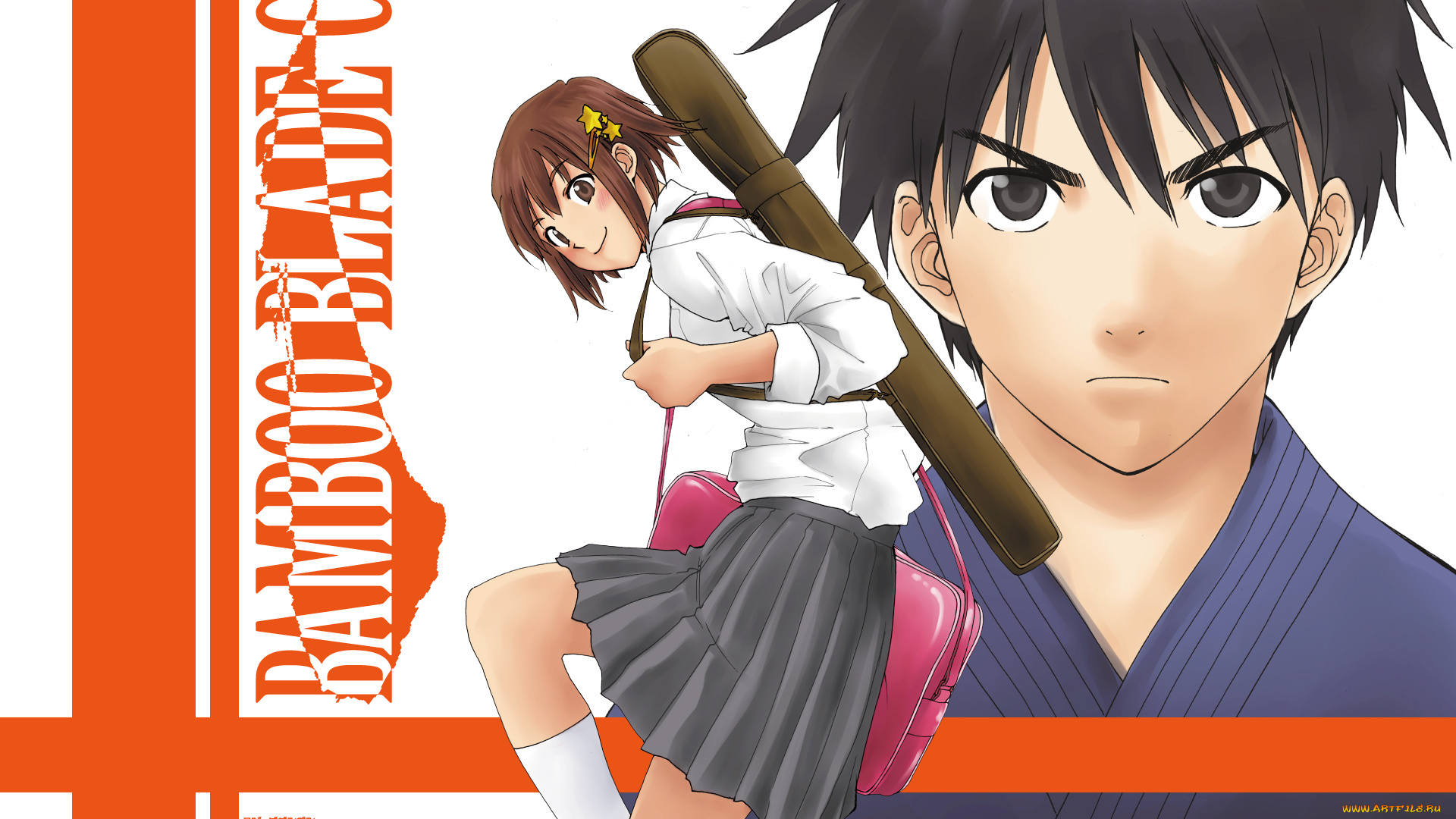 аниме, bamboo, blade, bamboo, blade