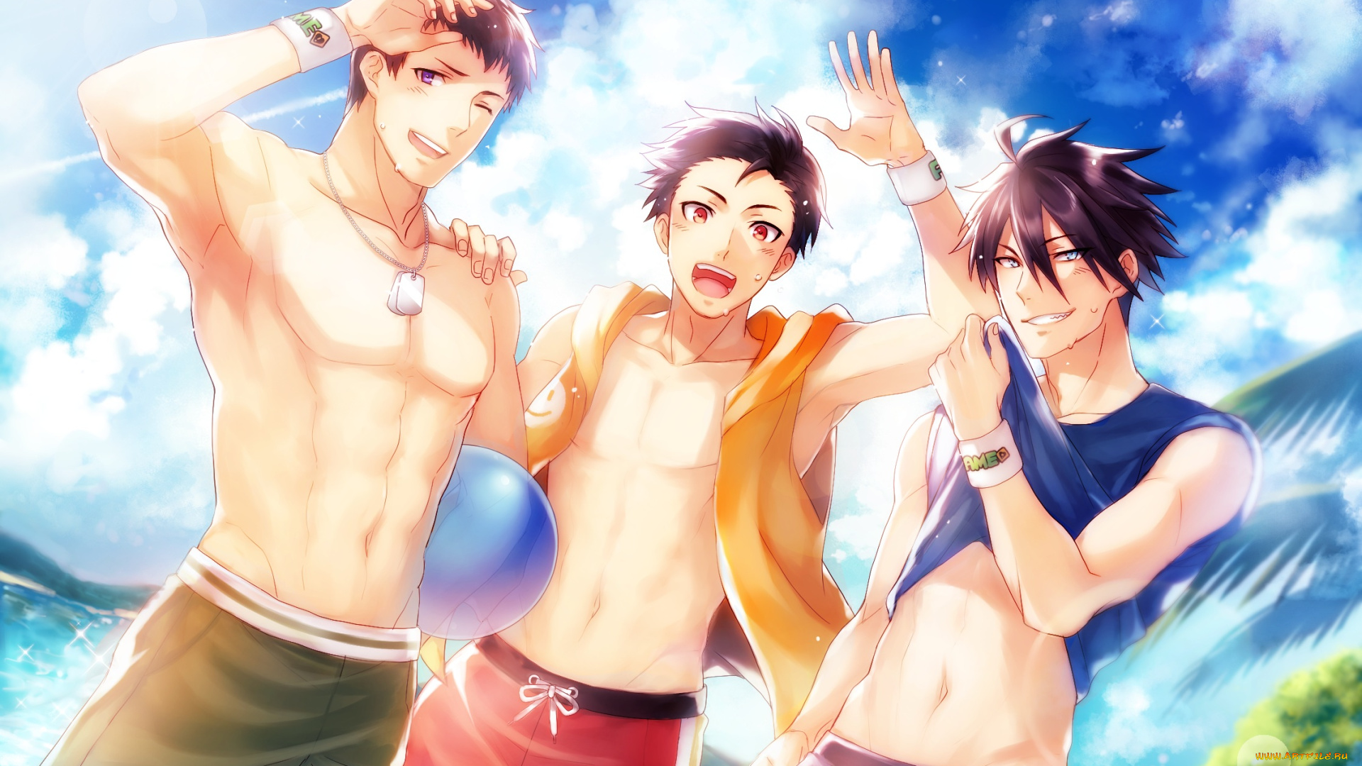 аниме, idolm@ster, frame, akuno, hideo, kimura, ryuu, shingen, seiji, парни, idolmaster