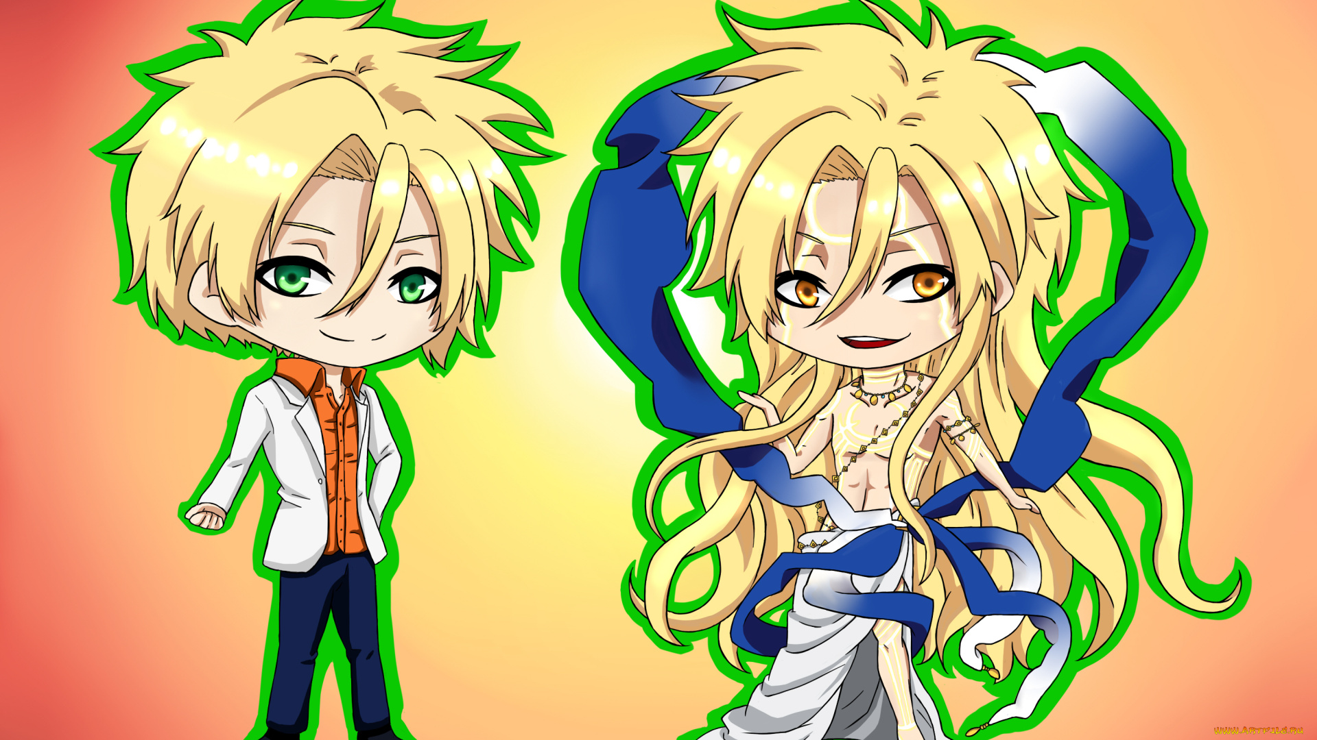 аниме, kamigami, no, asobi, игры, богов