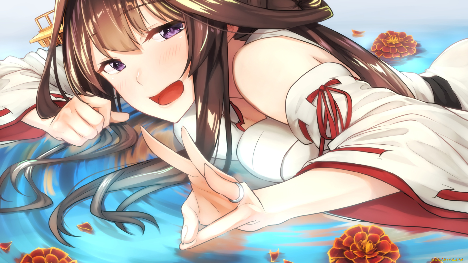 аниме, kantai, collection, девушка