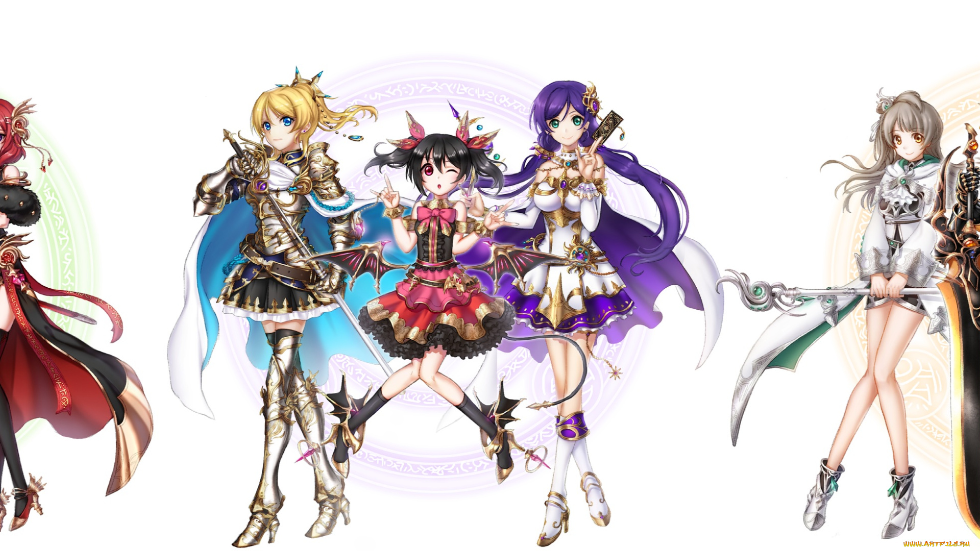 аниме, love, live, , school, idol, project, девушки