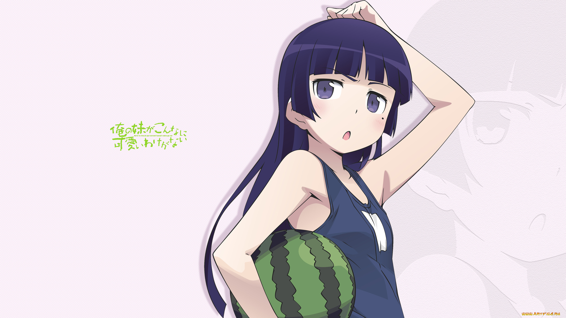аниме, oreimo, фон, взгляд, девушка