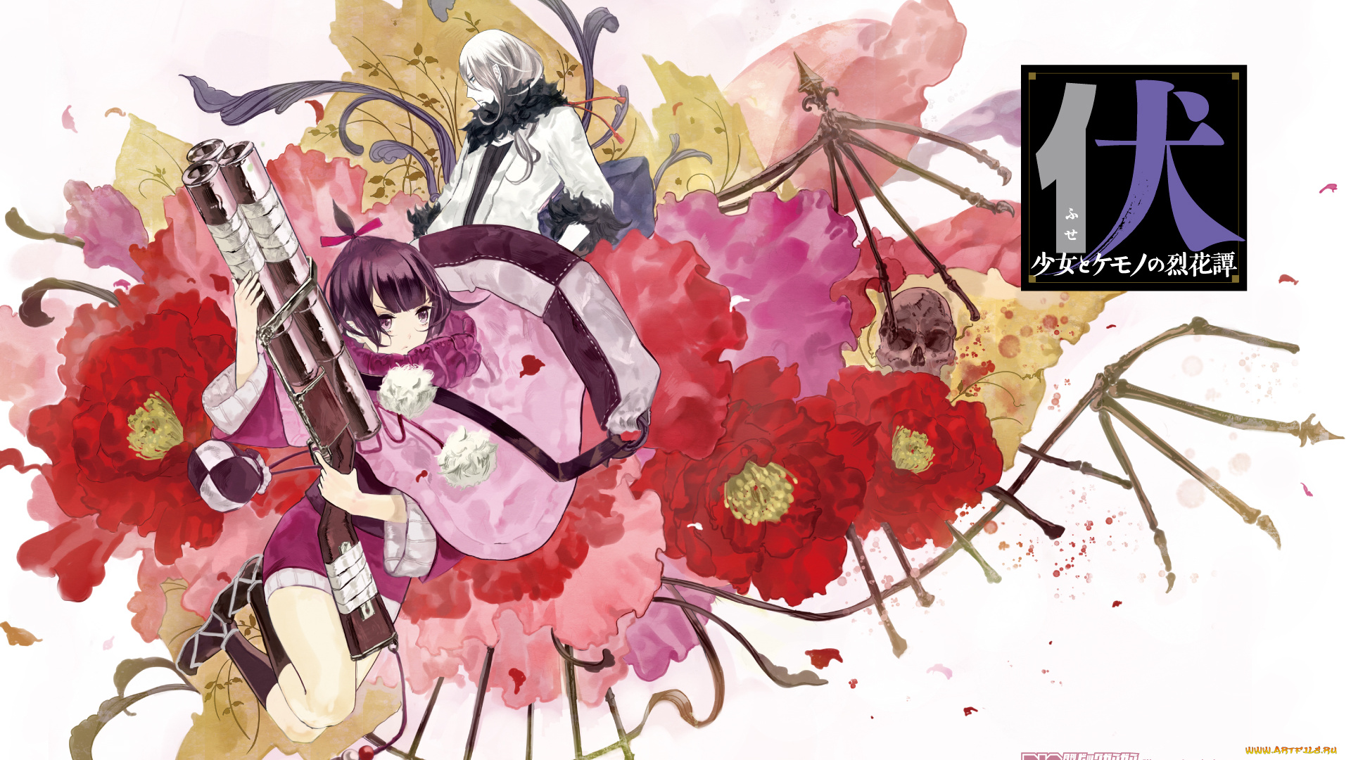 аниме, оружие, , техника, , технологии, парень, девушка