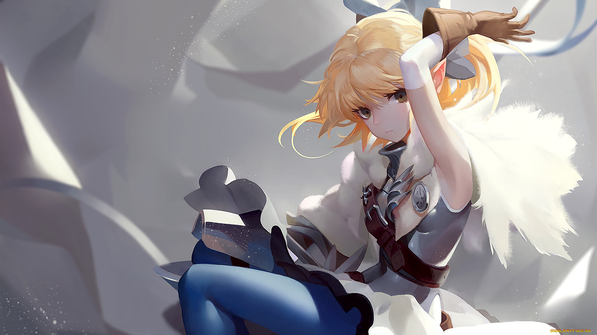 аниме, unknown, , другое, фон, взгляд, девушка