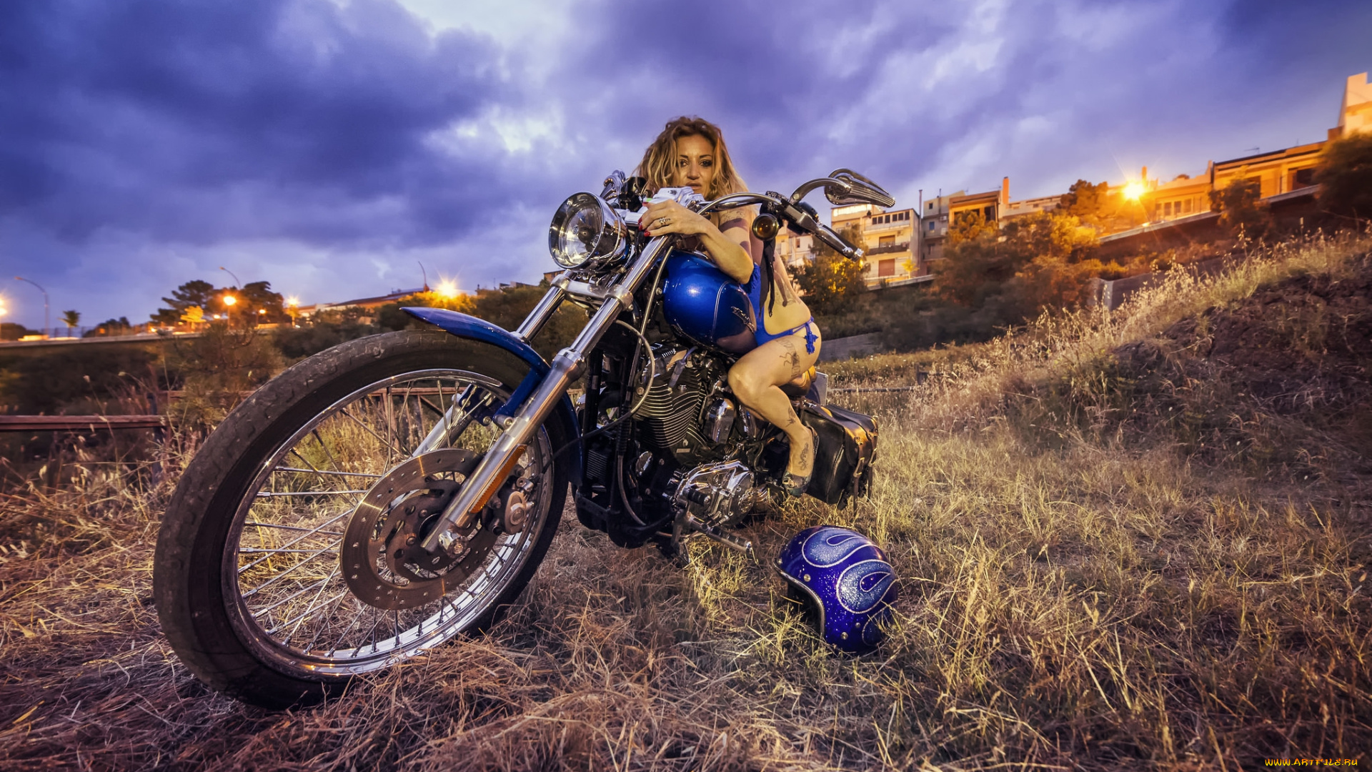 мотоциклы, мото, с, девушкой, байк, девица