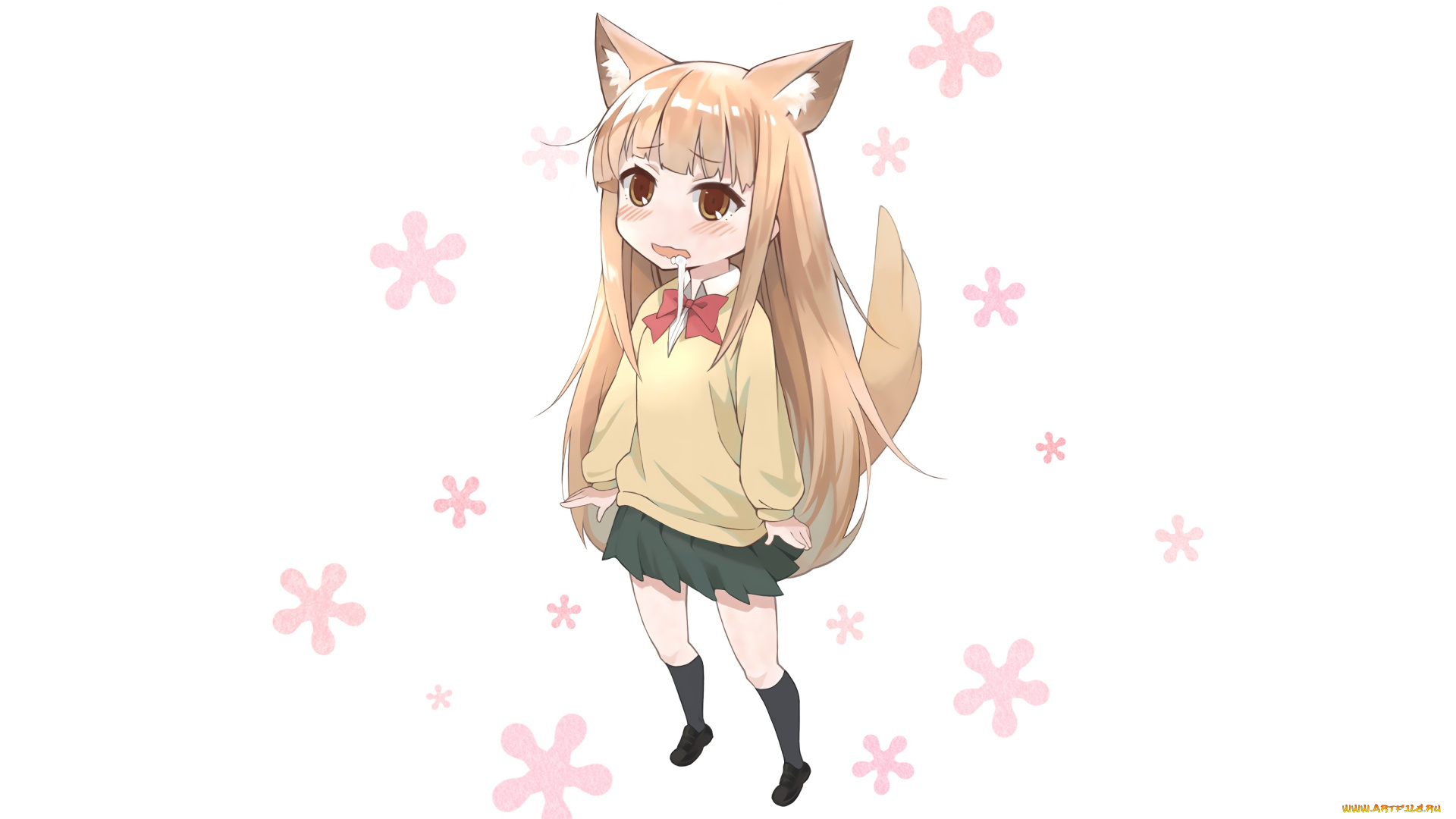 tanaka-kun, wa, itsumo, kedaruge, аниме, фон, взгляд, девушка