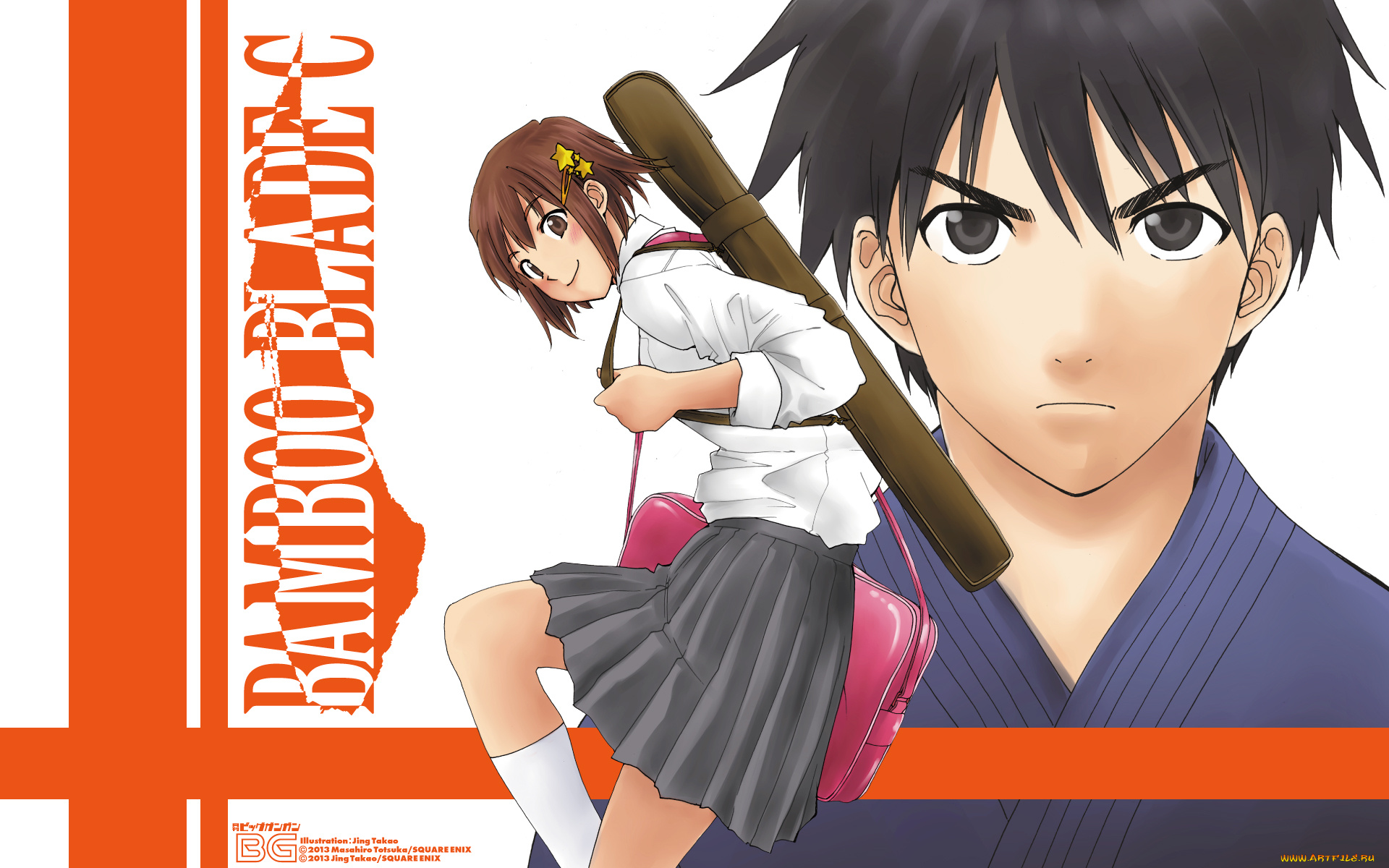 аниме, bamboo, blade, bamboo, blade