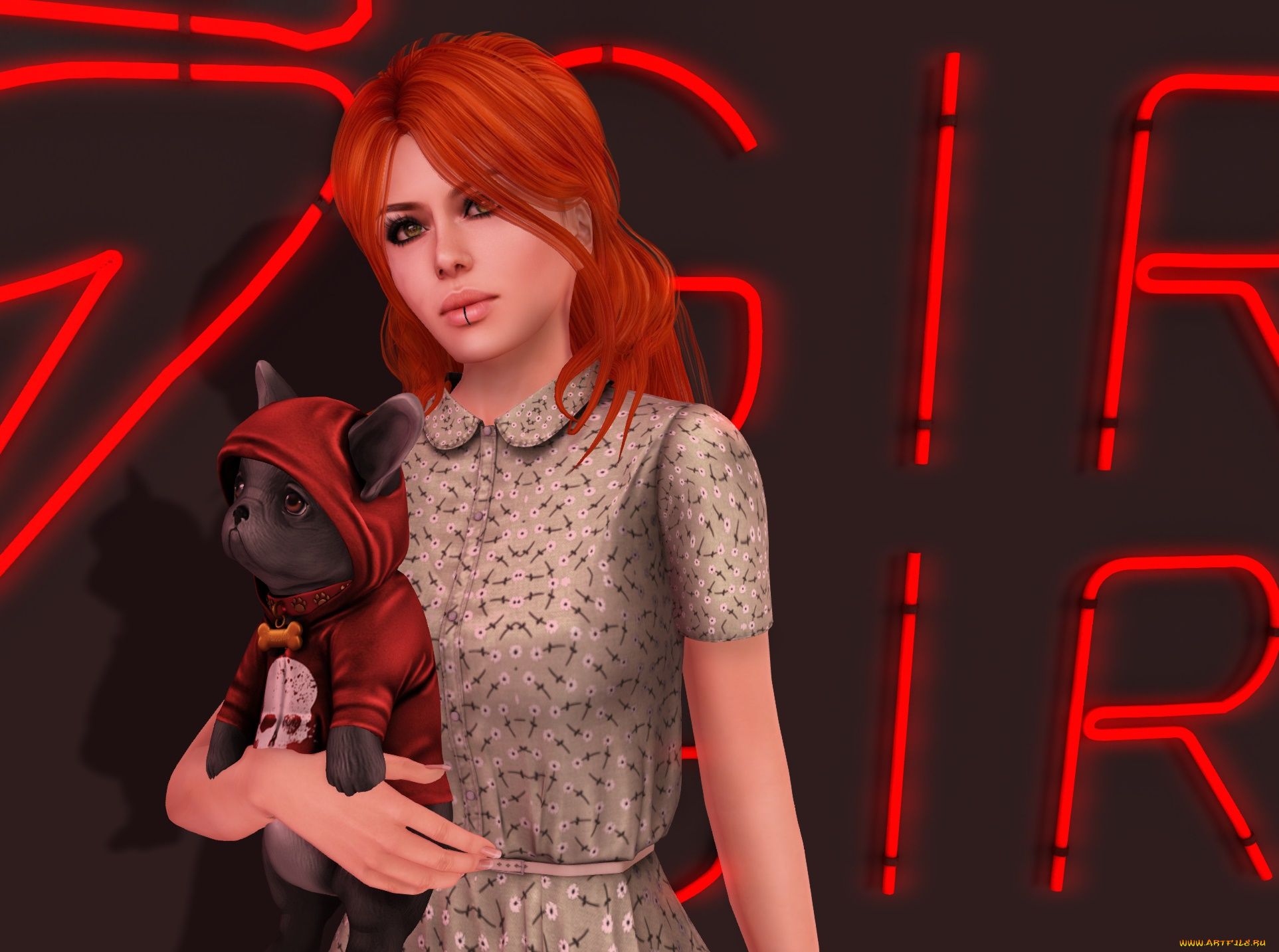 3д, графика, люди, , people, фон, взгляд, девушка