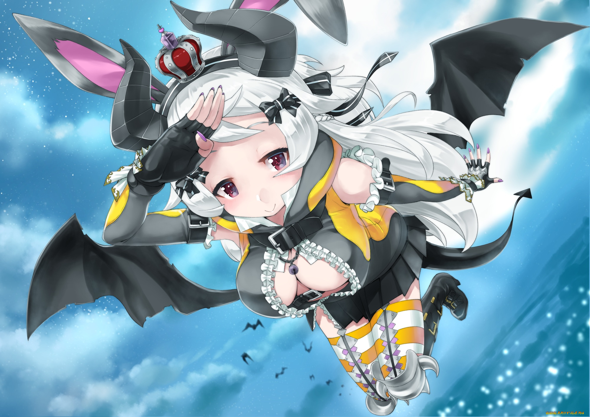 аниме, ангелы, , демоны, суккуб, девушка