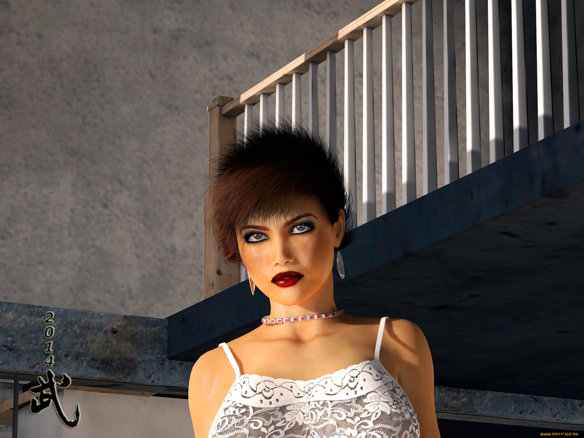 3д, графика, люди, , people, девушка, взгляд, фон