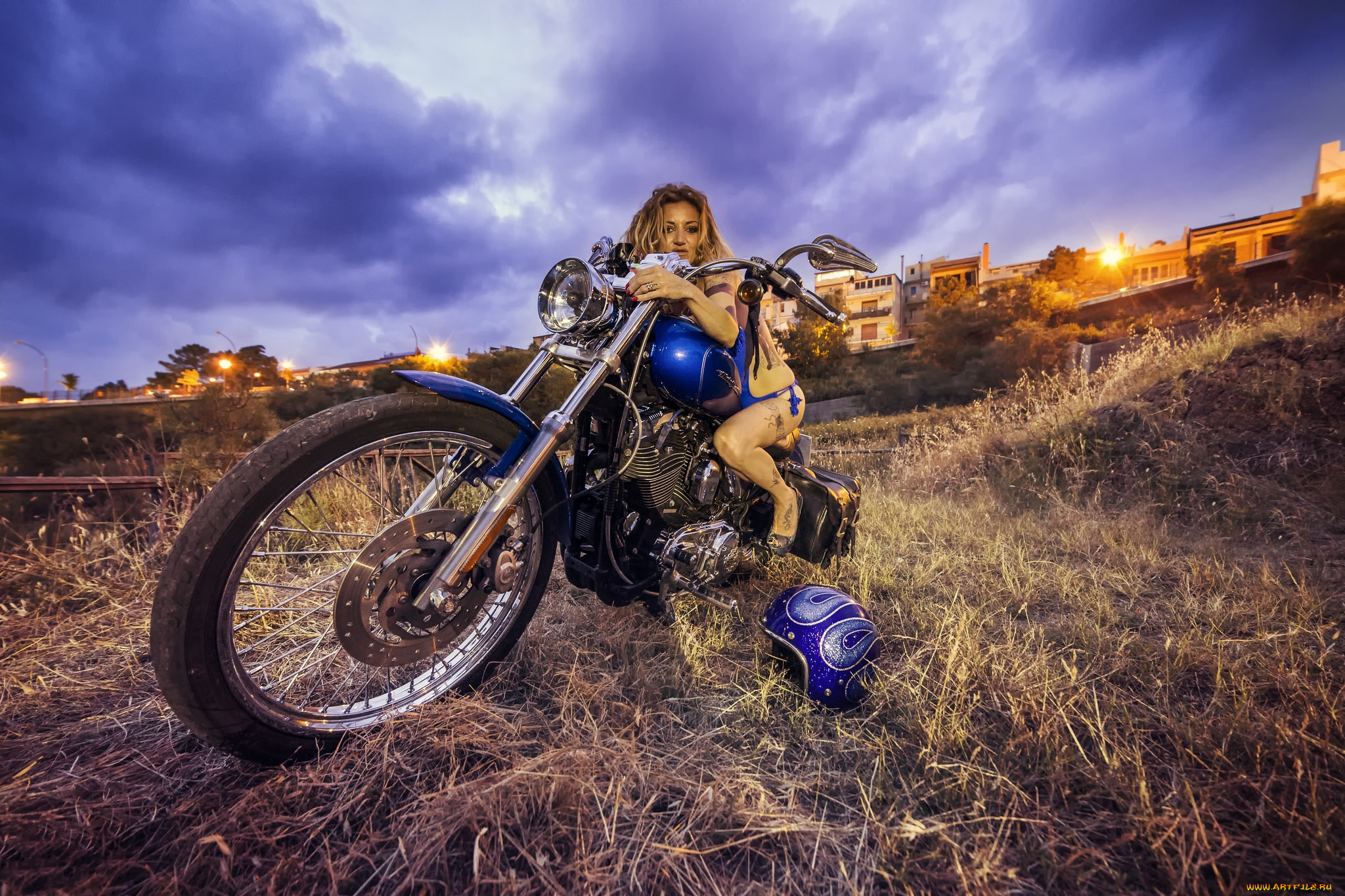 мотоциклы, мото, с, девушкой, байк, девица