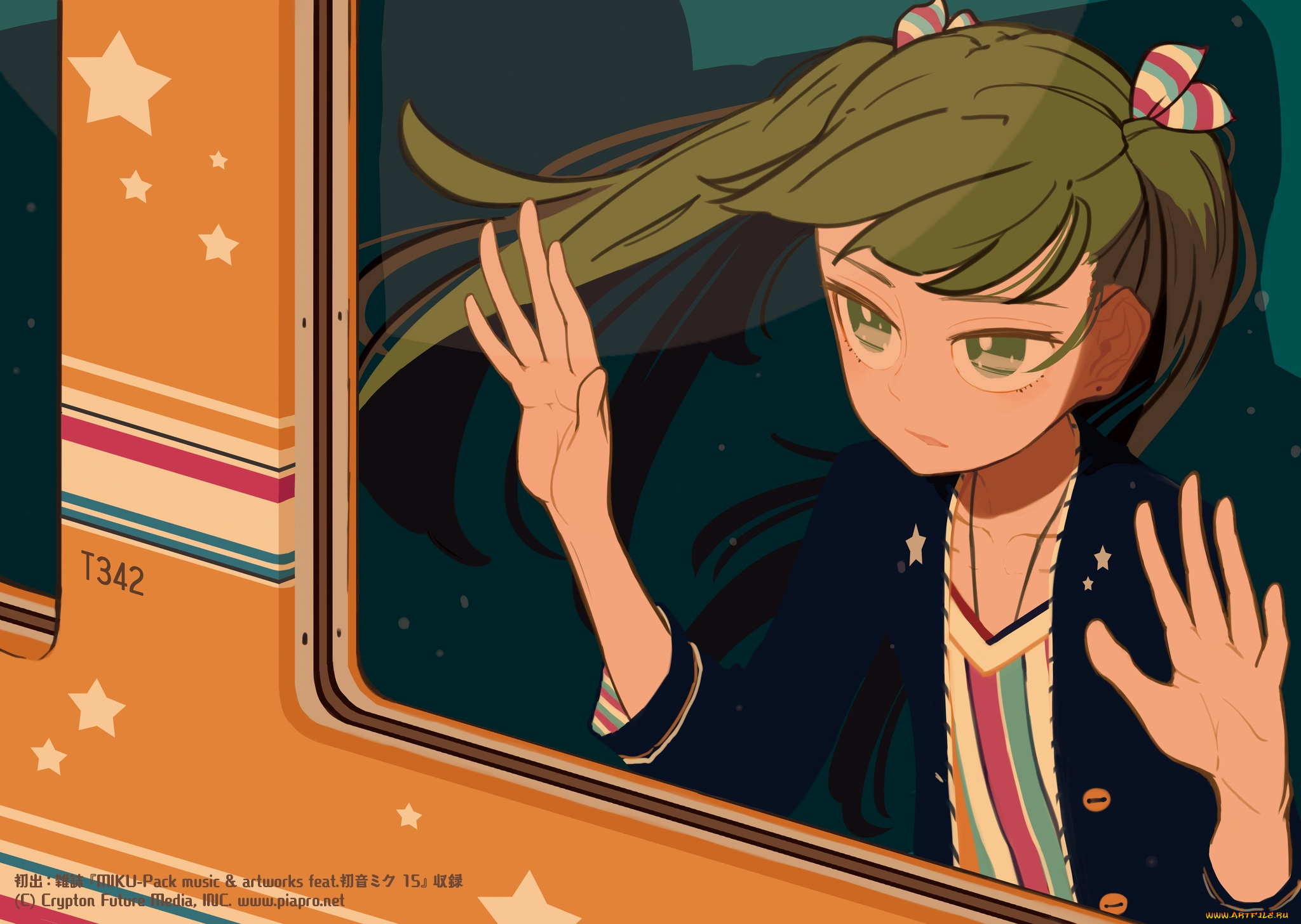 аниме, vocaloid, девочка