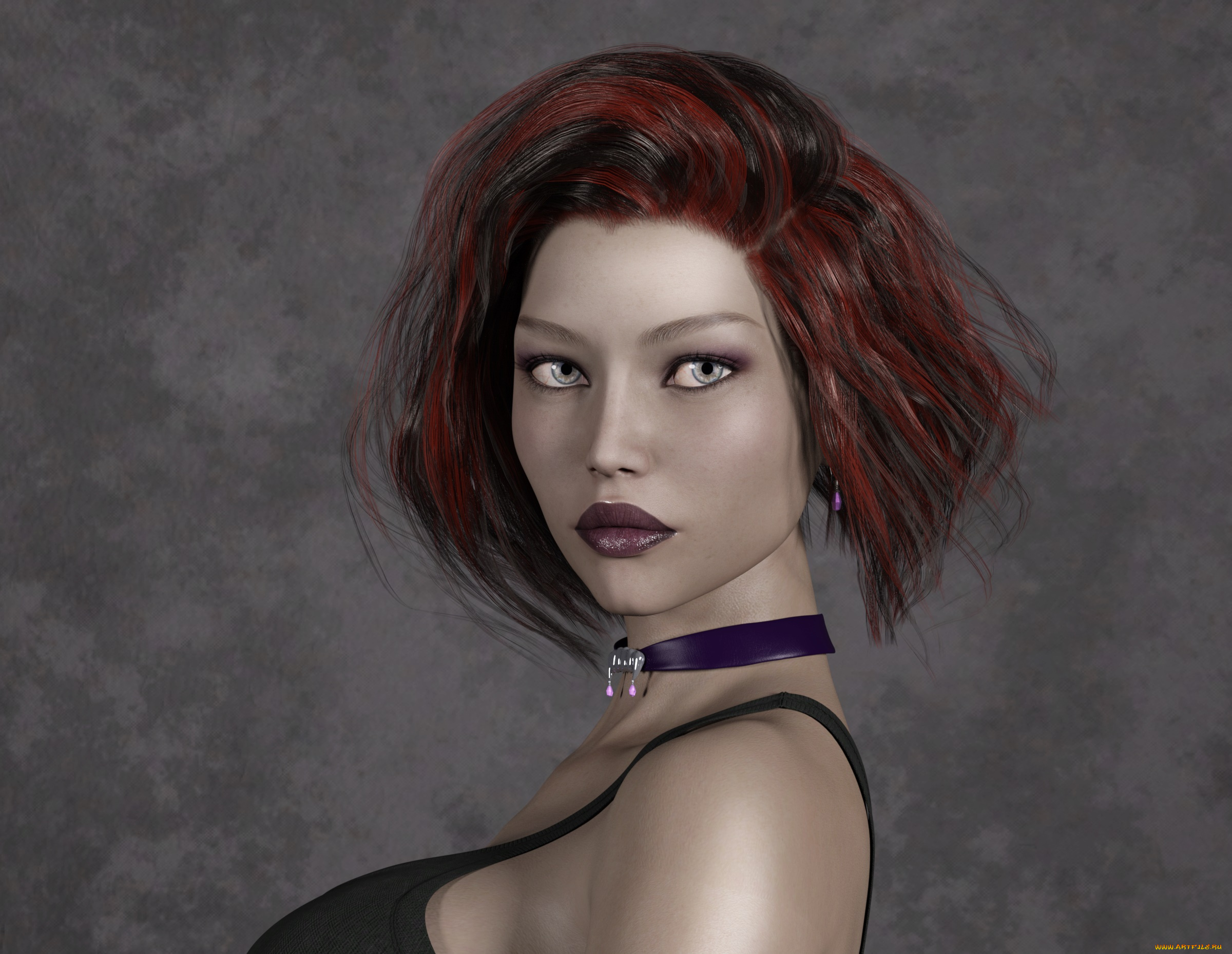 3д, графика, портрет, , portraits, девушка, взгляд, фон