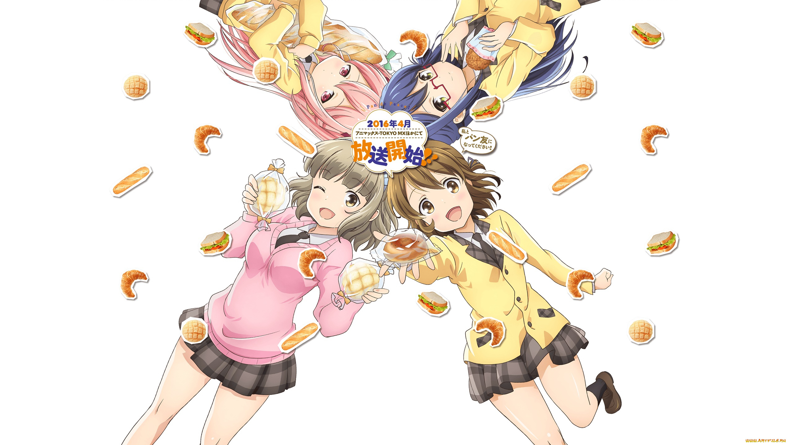 pan, de, peace, аниме, фон, взгляд, девушки, грудь