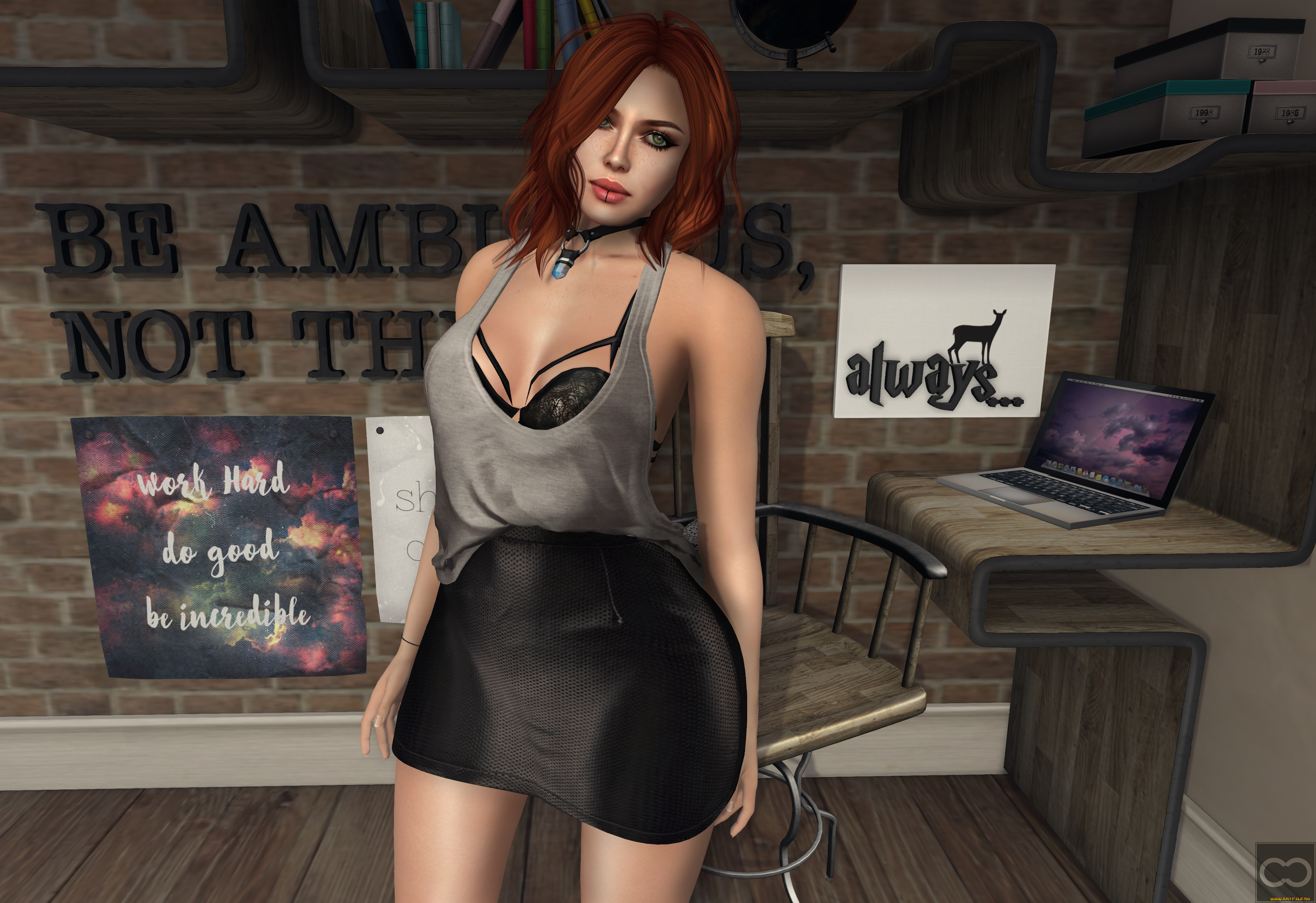 3д, графика, люди, , people, девушка, взгляд, фон