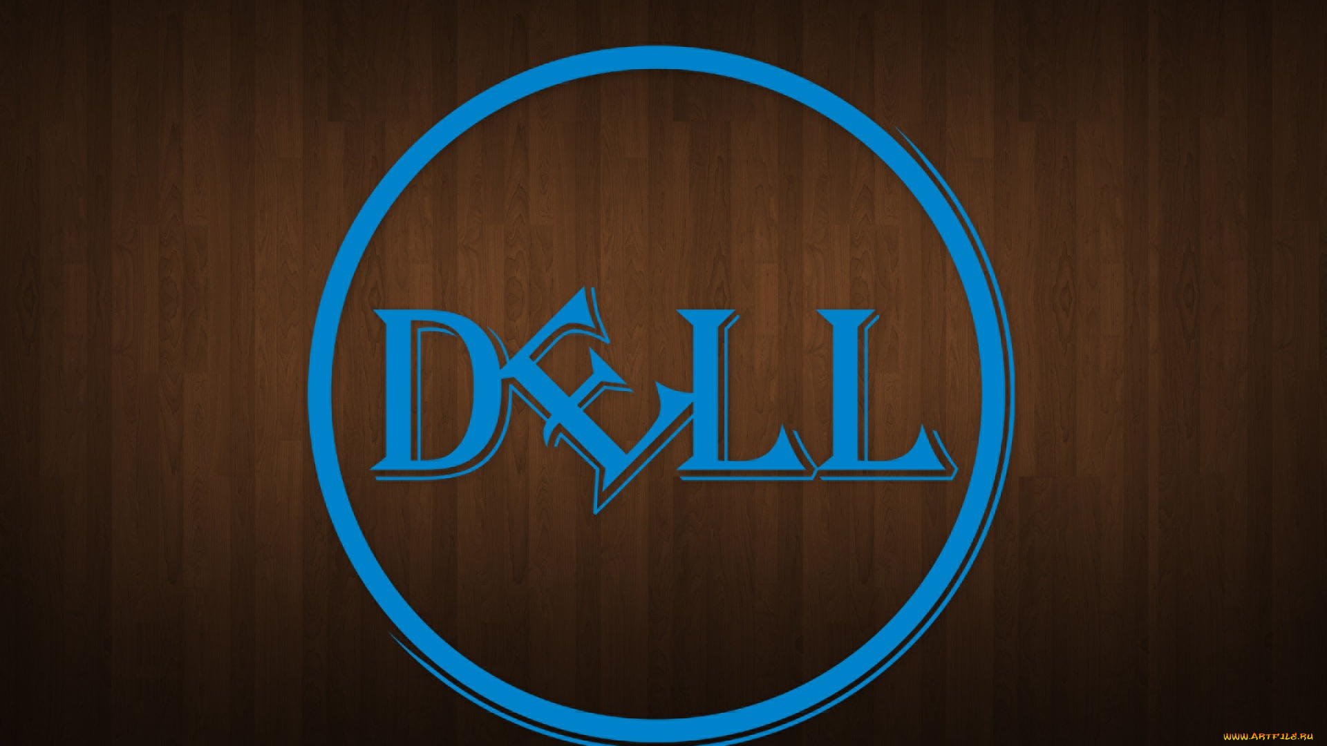 компьютеры, dell, фон, логотип
