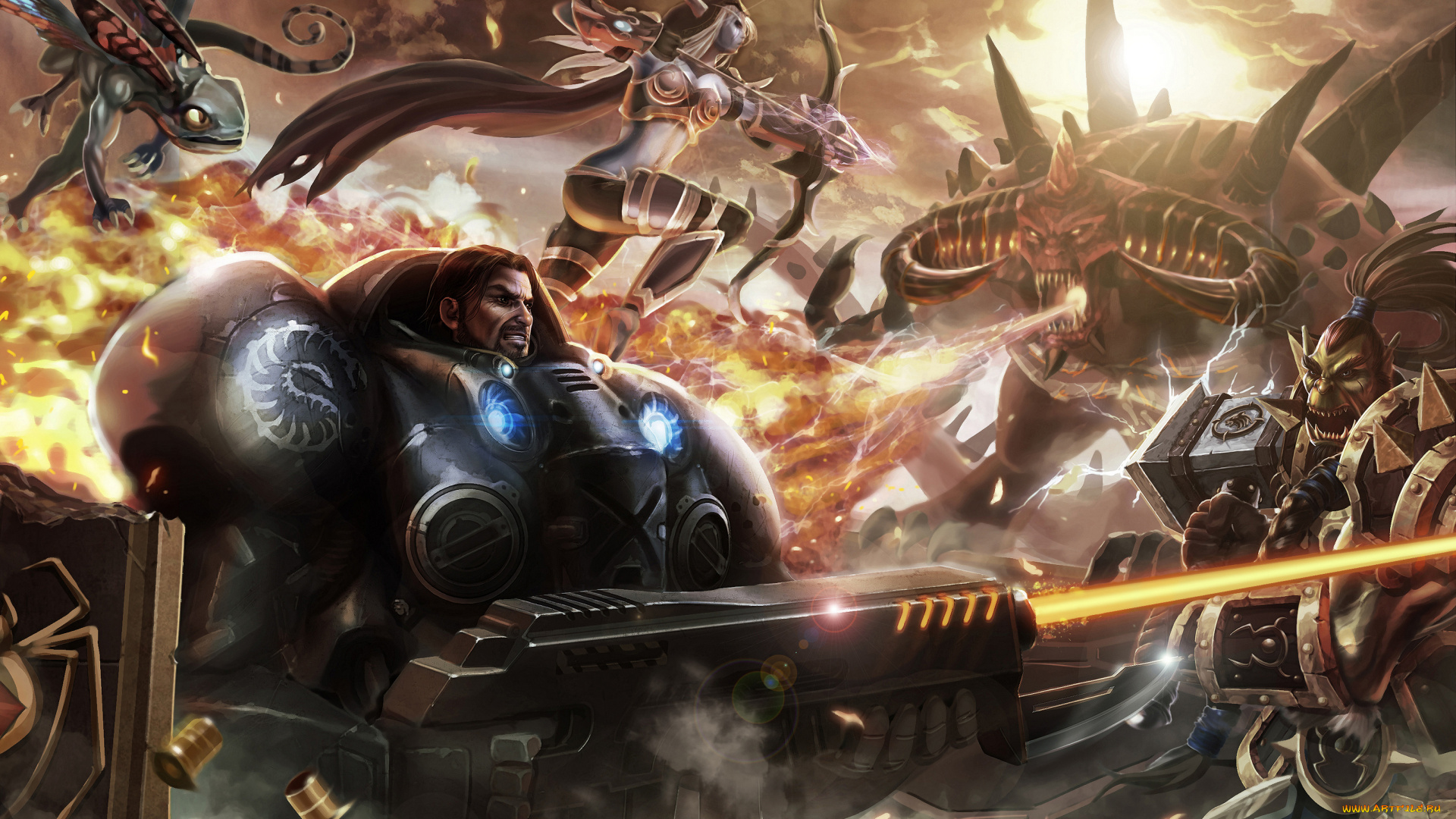 видео, игры, heroes, of, the, storm, action, heroes, of, the, storm, онлайн, ролевая