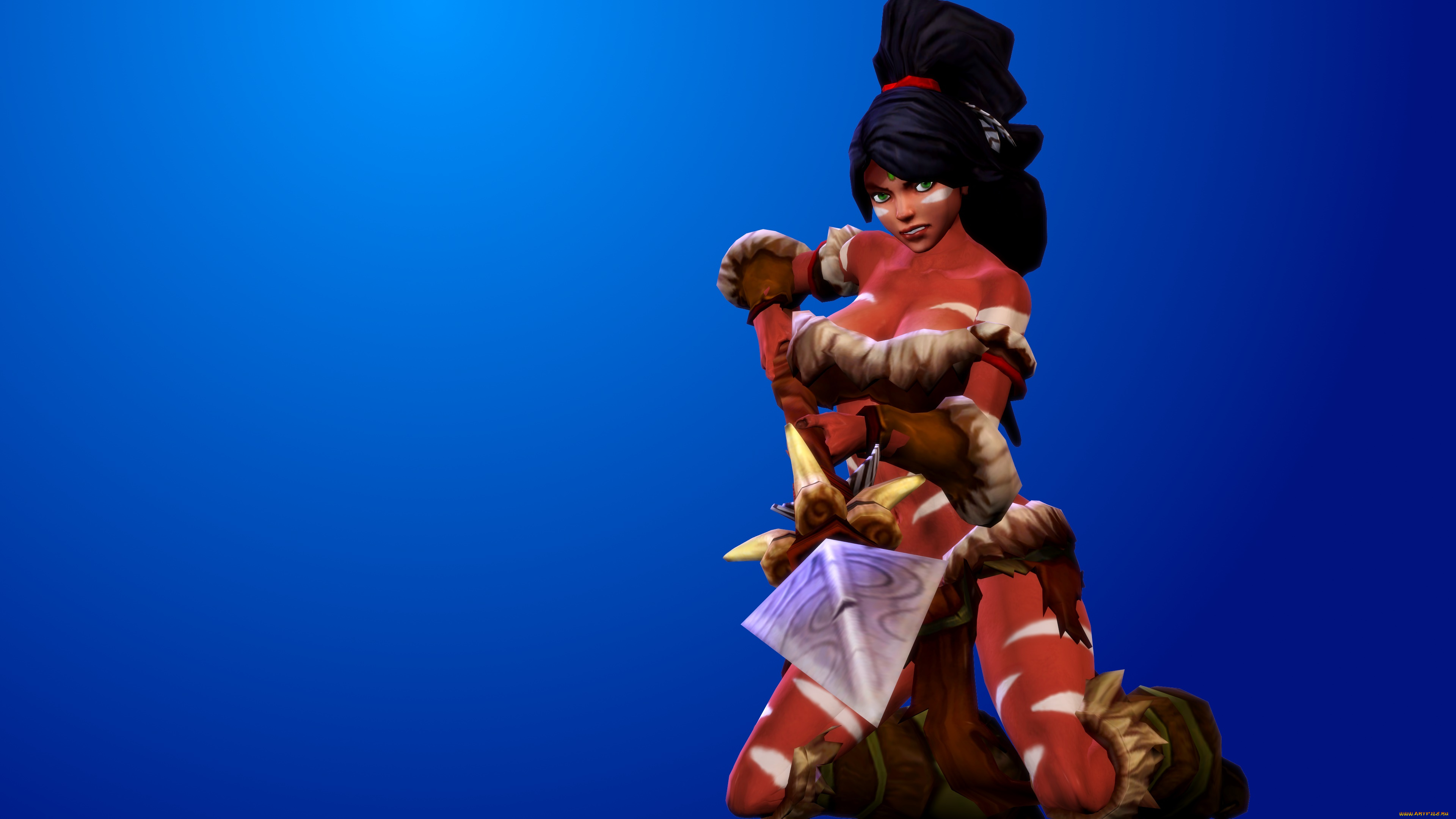 3д, графика, фантазия, , fantasy, девушка, взгляд, фон