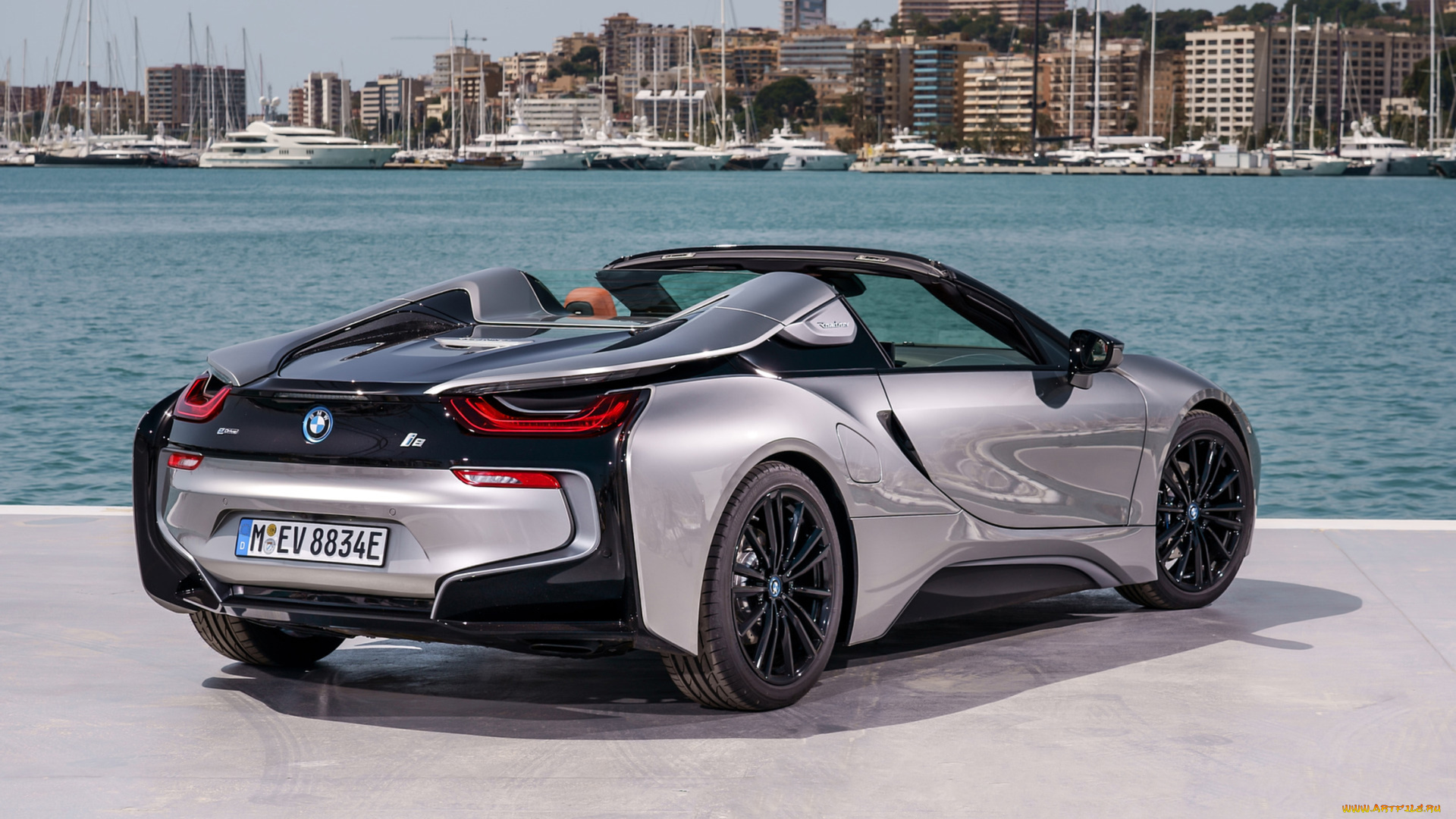 bmw, i8, roadster, 2019, автомобили, bmw, 2019, металлик, серебряный, roadster, i8