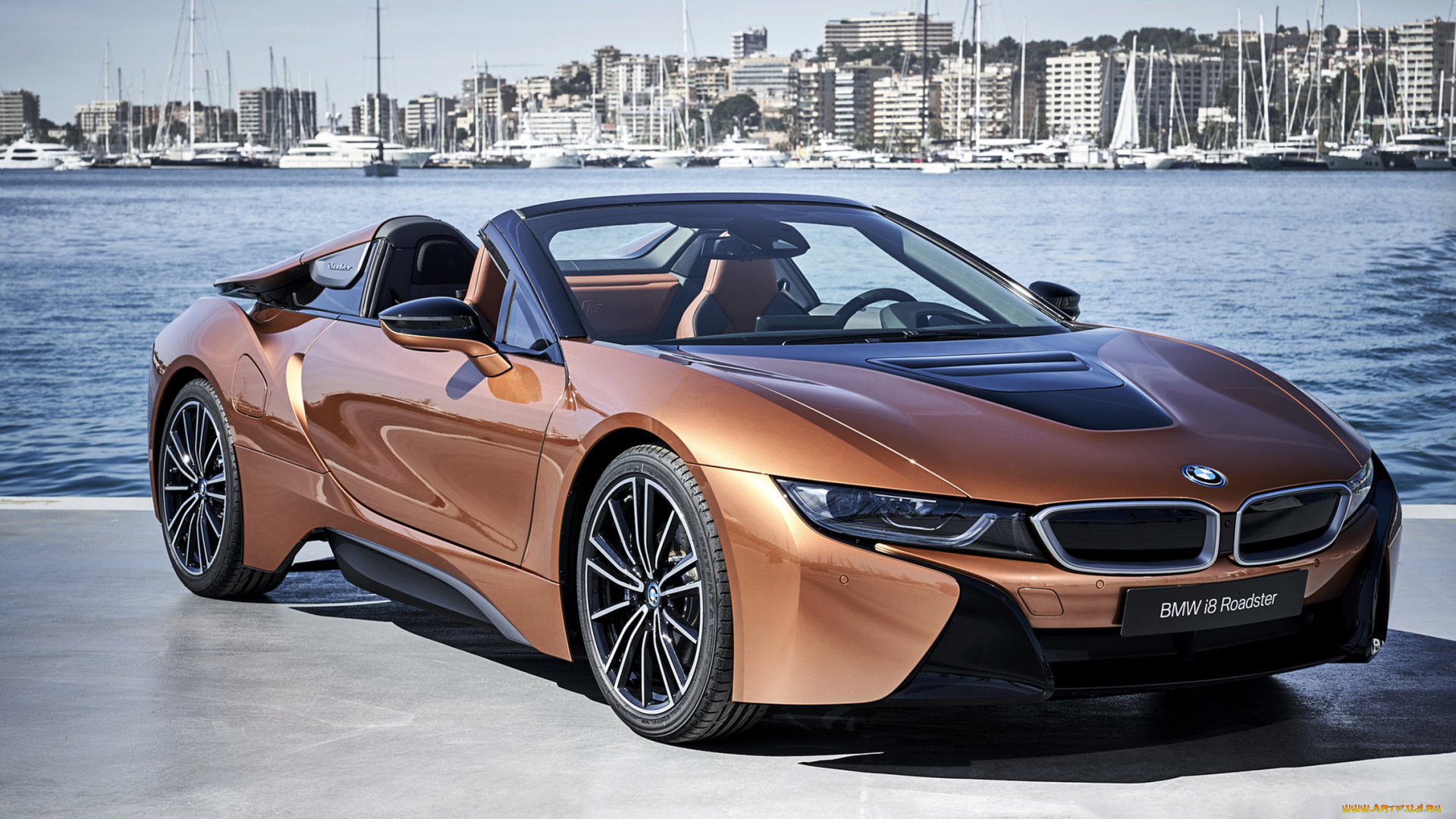 bmw, i8, roadster, 2019, автомобили, bmw, медь, 2019, roadster, i8