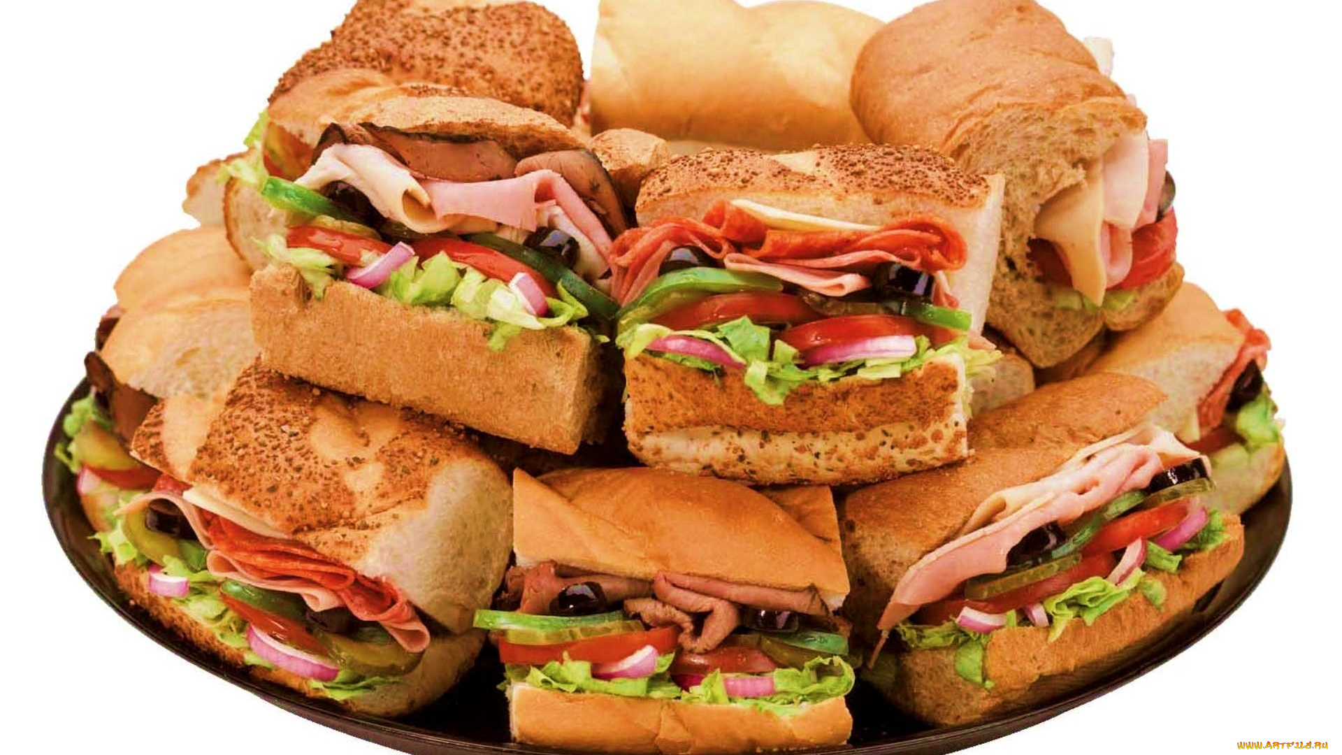 еда, бутерброды, , гамбургеры, , канапе, ветчина, сэндвич